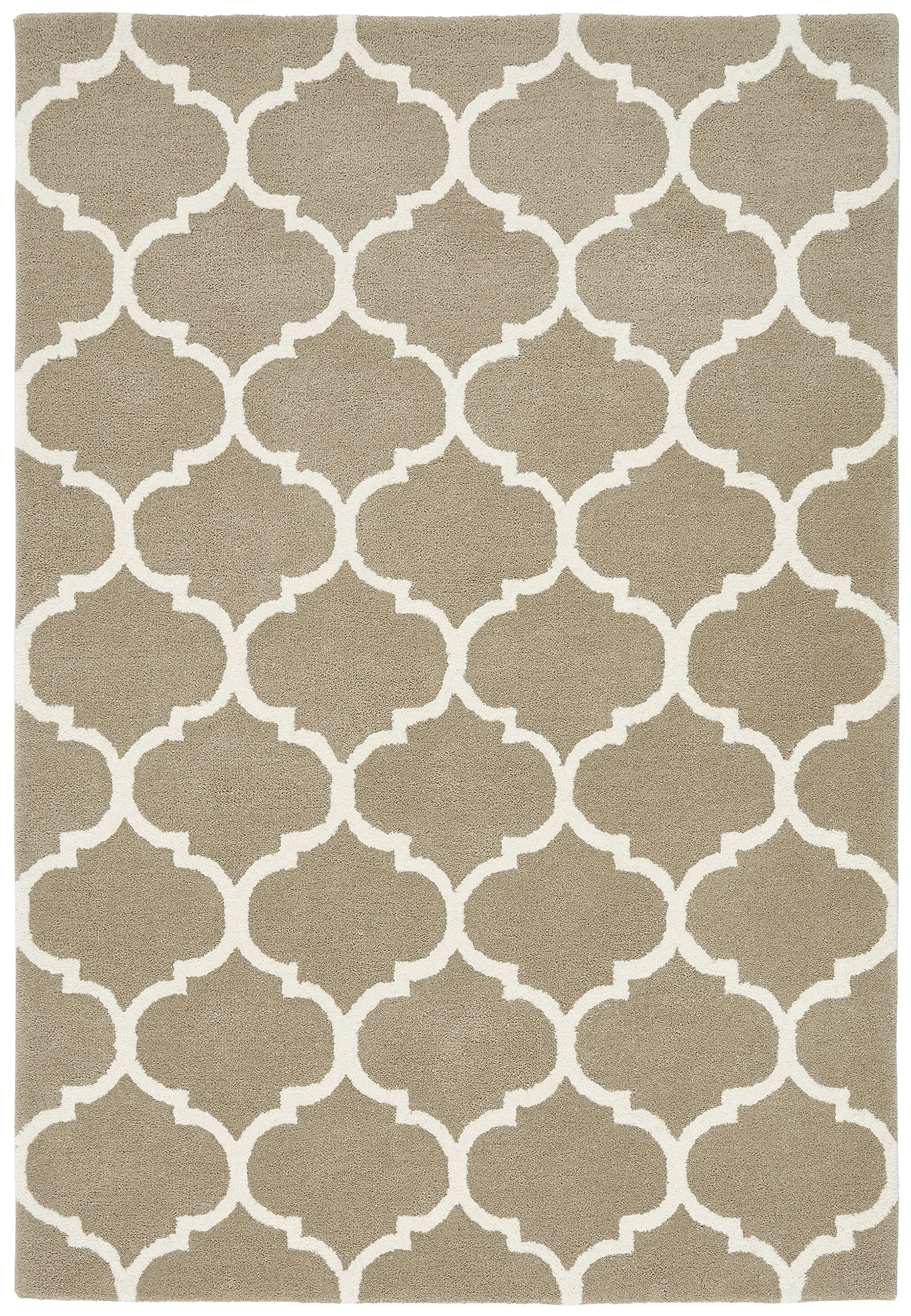 Albany Ogee Camel Hand Tufted Contemporary Wool Rug