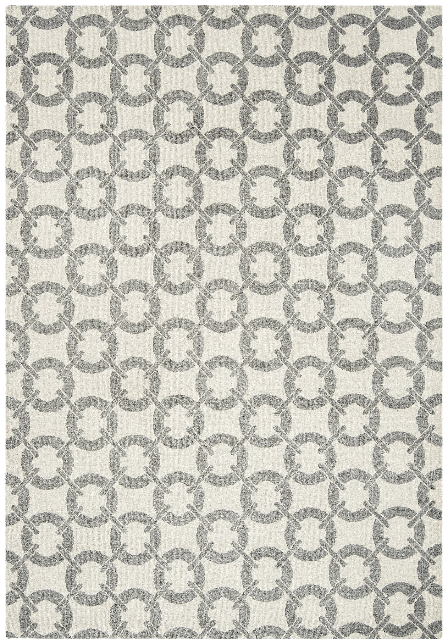 Arlo Buckle Ivory Geometric Rug AR04