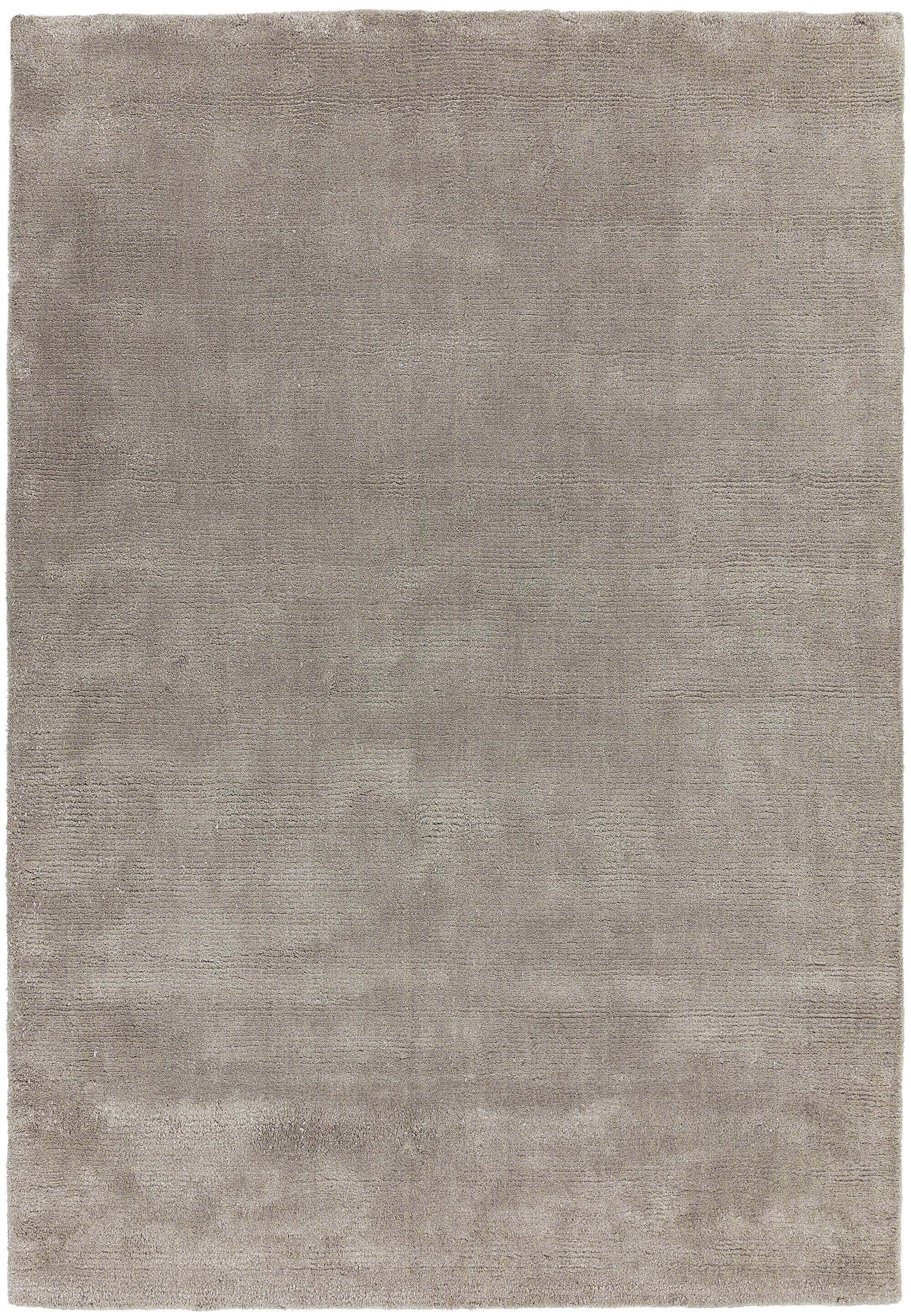 Aran Mocha Hand Woven Wool and Viscose Rug