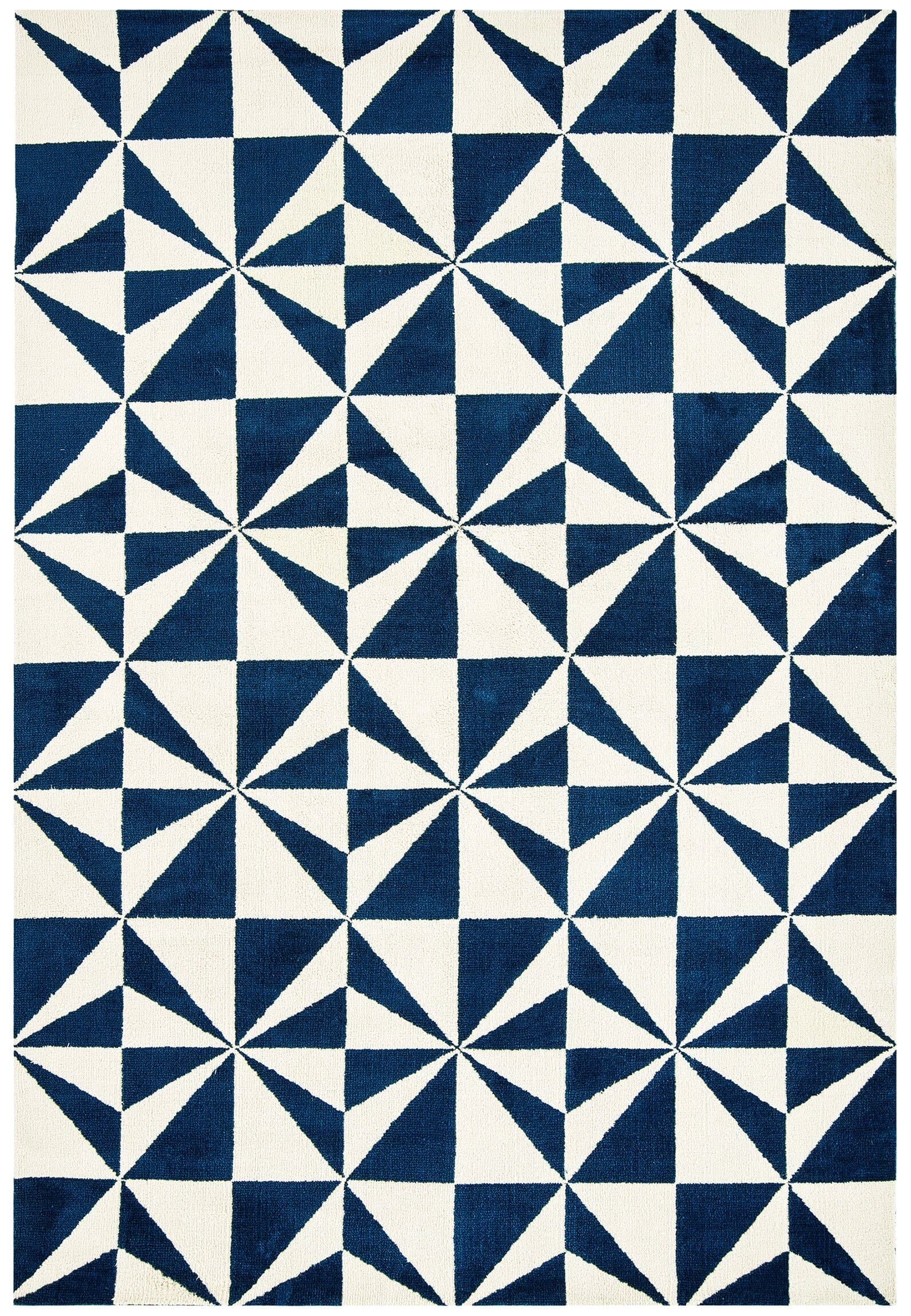 Arlo Mosaic Denim Geometric Rug AR02