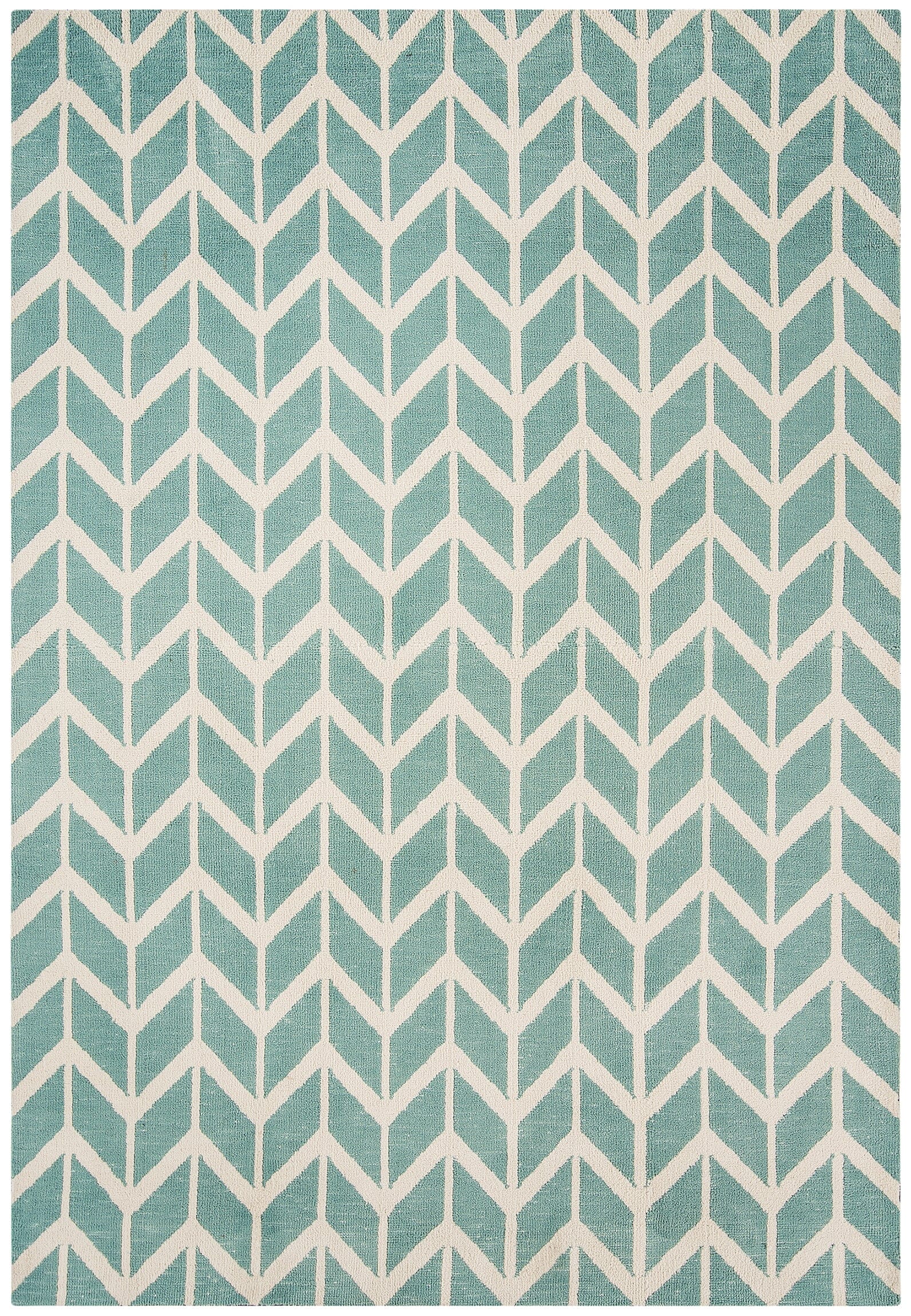 Arlo Chevron Blue Geometric Rug AR05