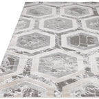 Alfombra Aurora Cristal Metálica Plata AU12