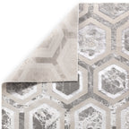 Alfombra Aurora Cristal Metálica Plata AU12