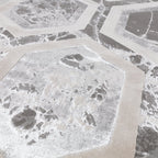 Alfombra Aurora Cristal Metálica Plata AU12