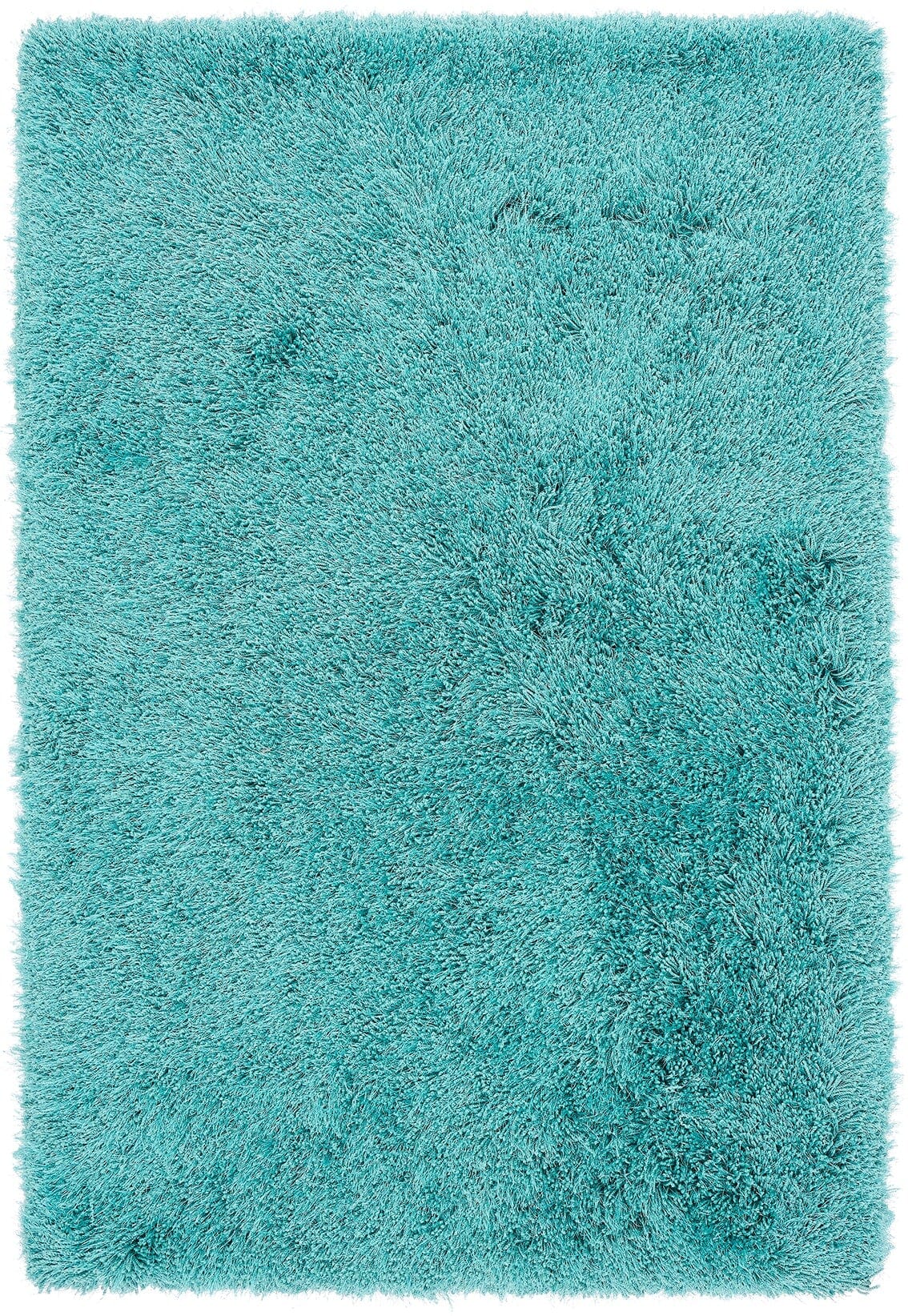 Cascade Cerulean Shiny Shaggy Rug