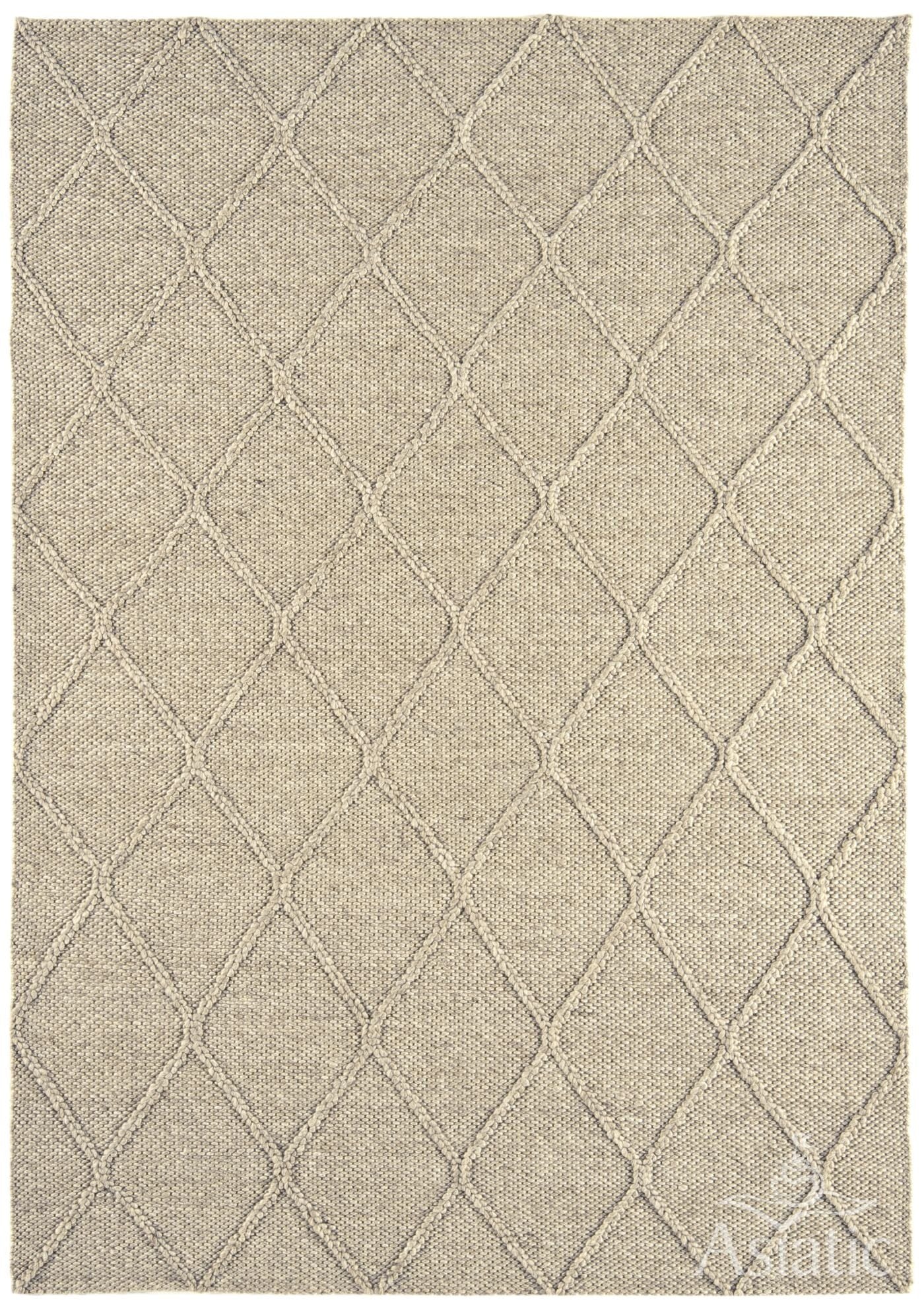 Katherine Carnaby Coast Diamond Hand Spun Camel Wool Rug CD04