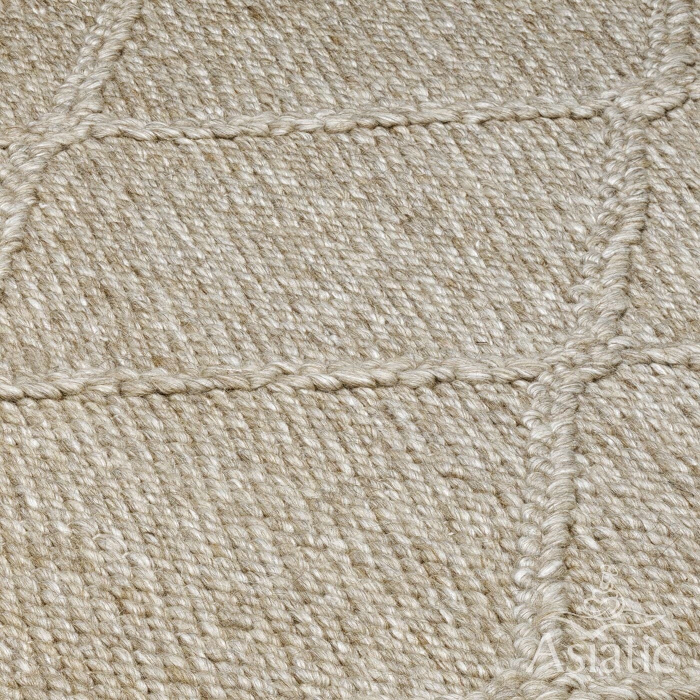 Katherine Carnaby Coast Diamond Hand Spun Camel Wool Rug CD04