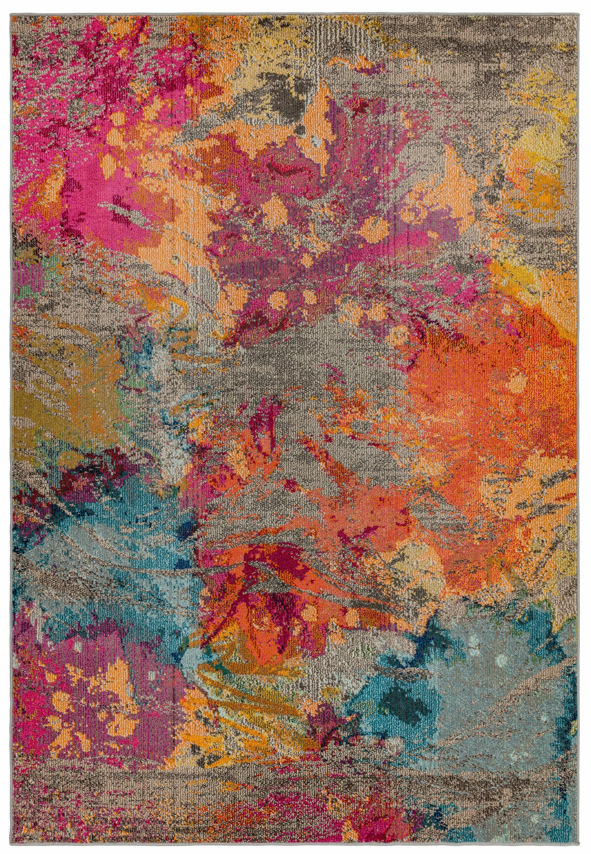Colores Cloud Galactic Multi Colour Abstract Rug C004
