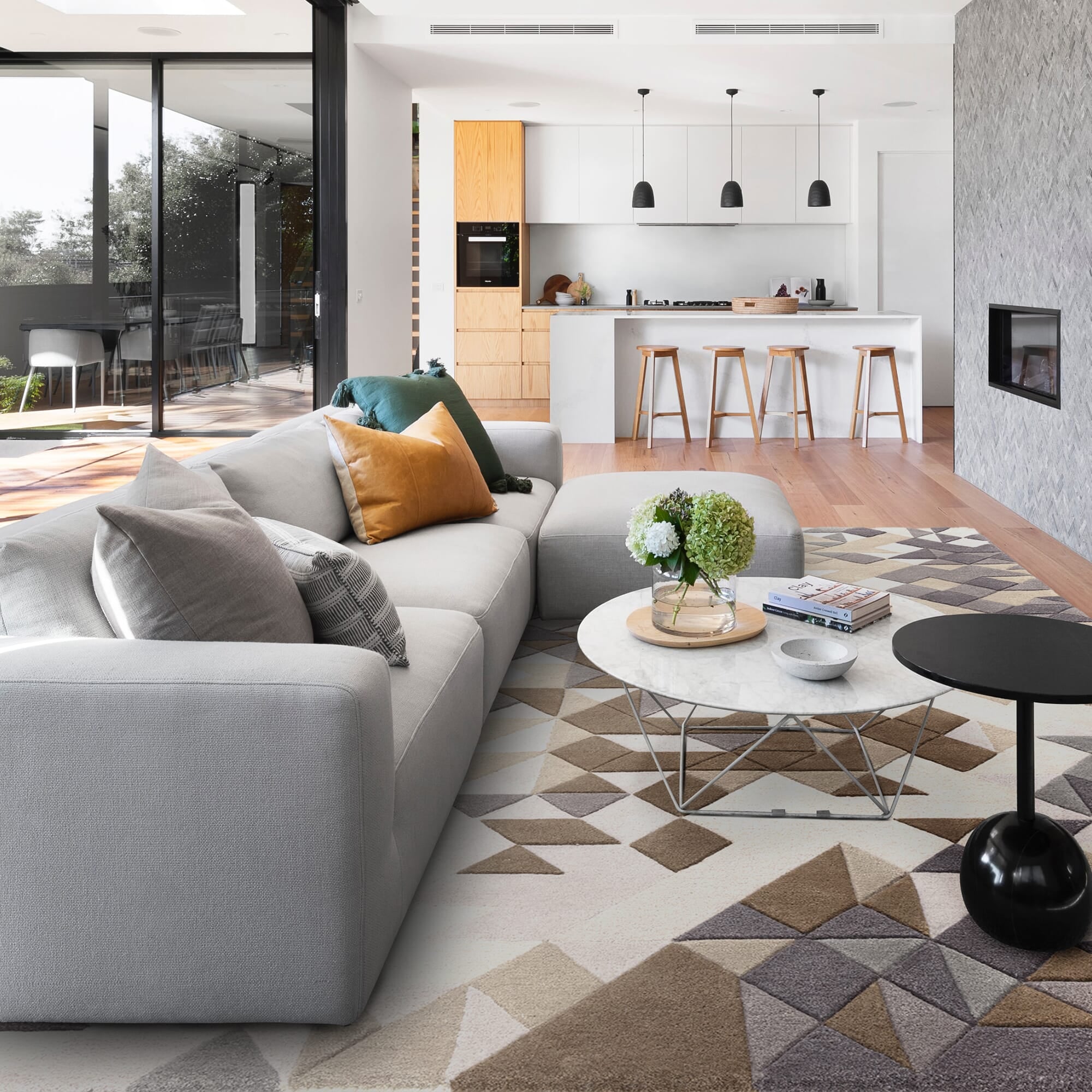 Enigma Grey Multi Rug