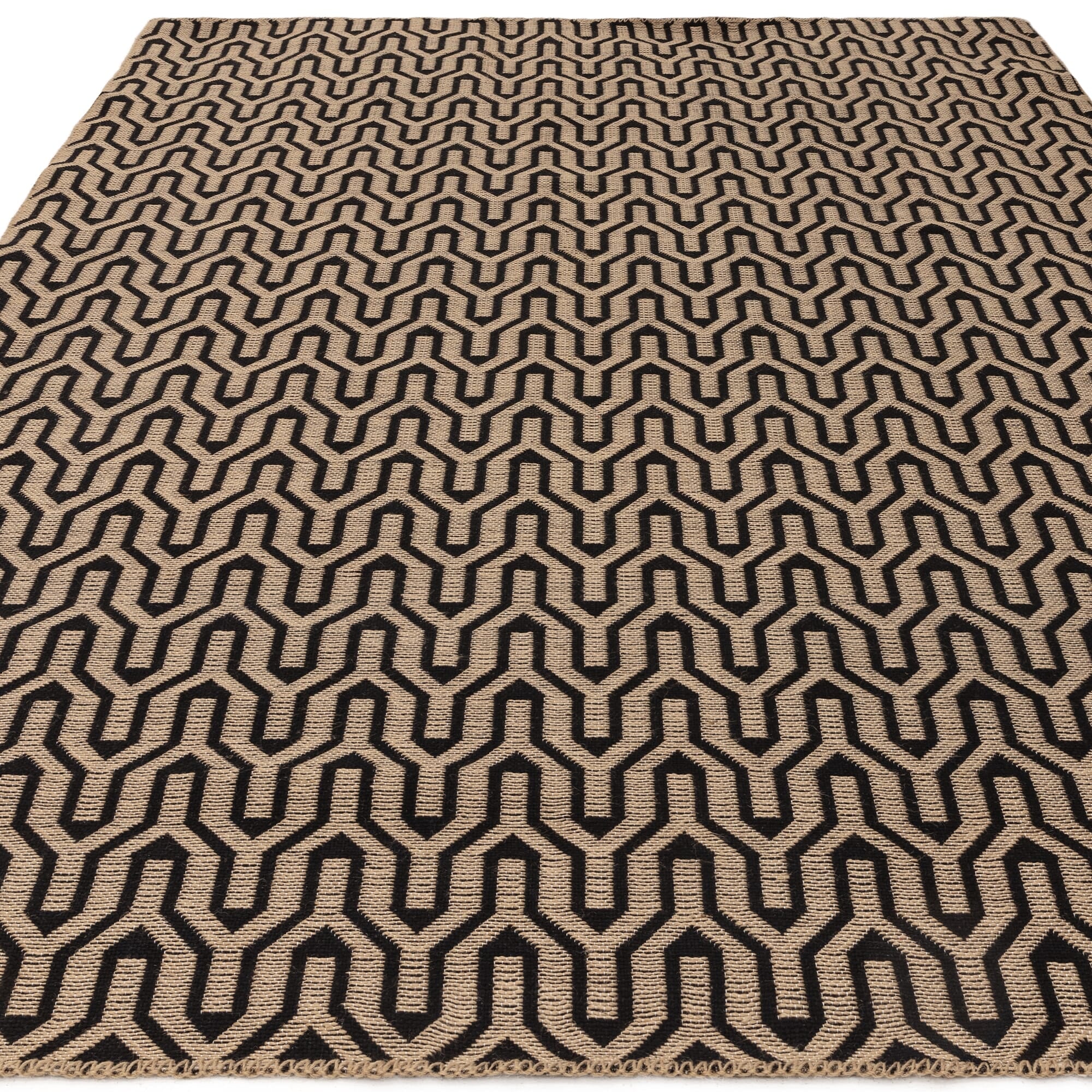 Global Black Lattice Rug