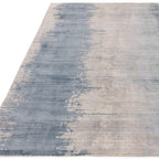 Alfombra Juno Aguamarina 100% Viscosa Impresa en Serigrafía  