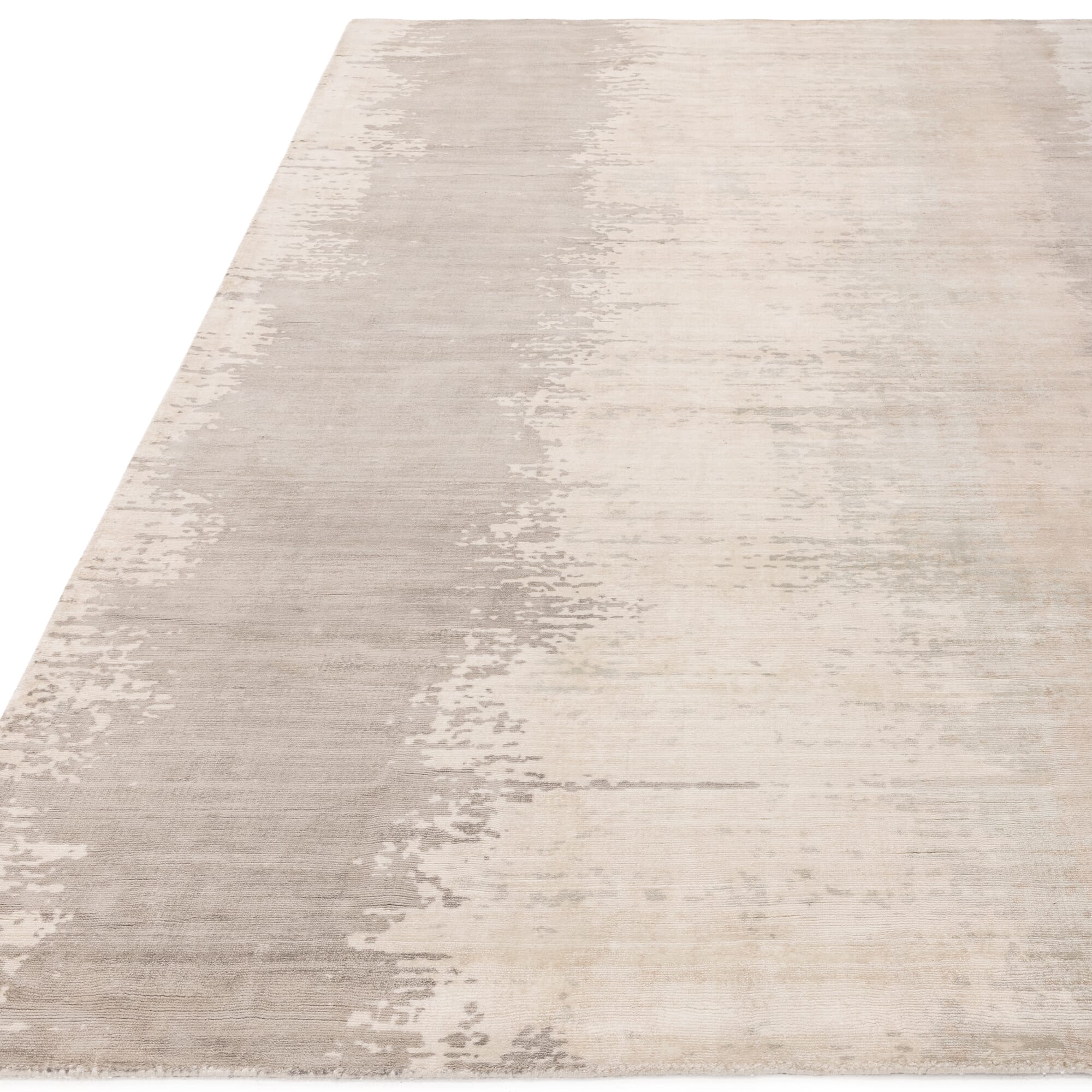Juno Greige 100% Viscose Screen Printed Rug