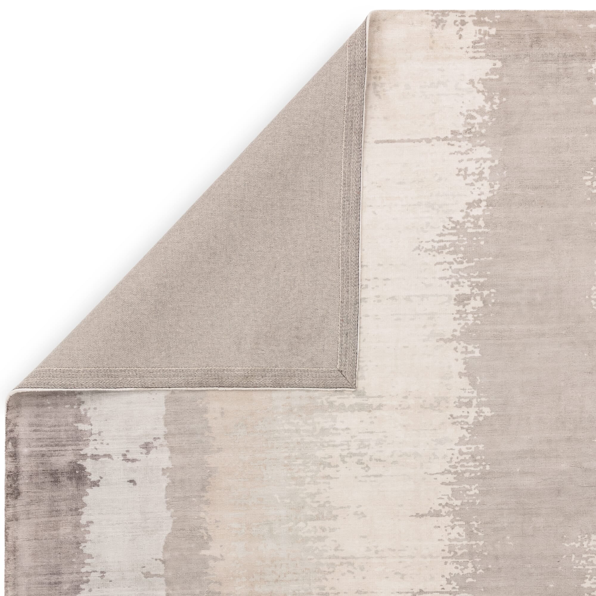 Juno Greige 100% Viscose Screen Printed Rug