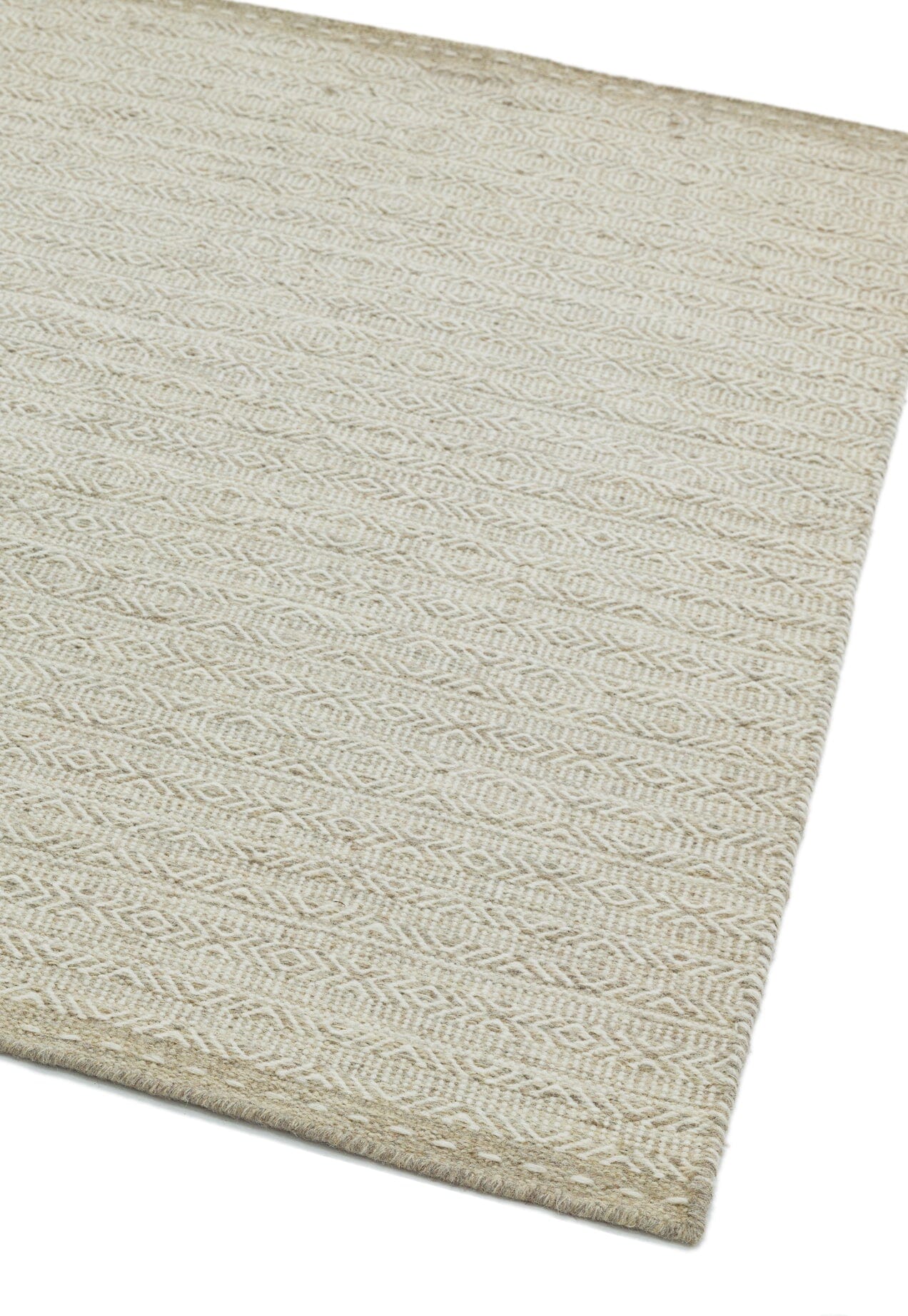 Knox Reversible Sand Wool Dhurrie Rug