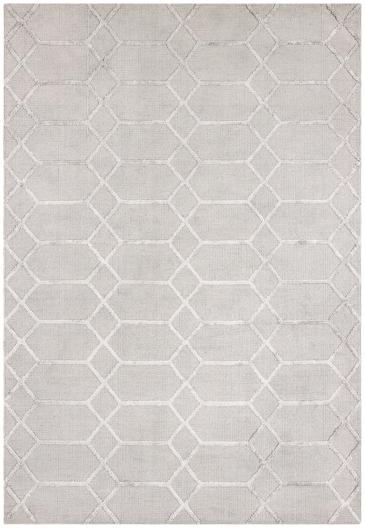 Koko Modern Geometric Silver Rug