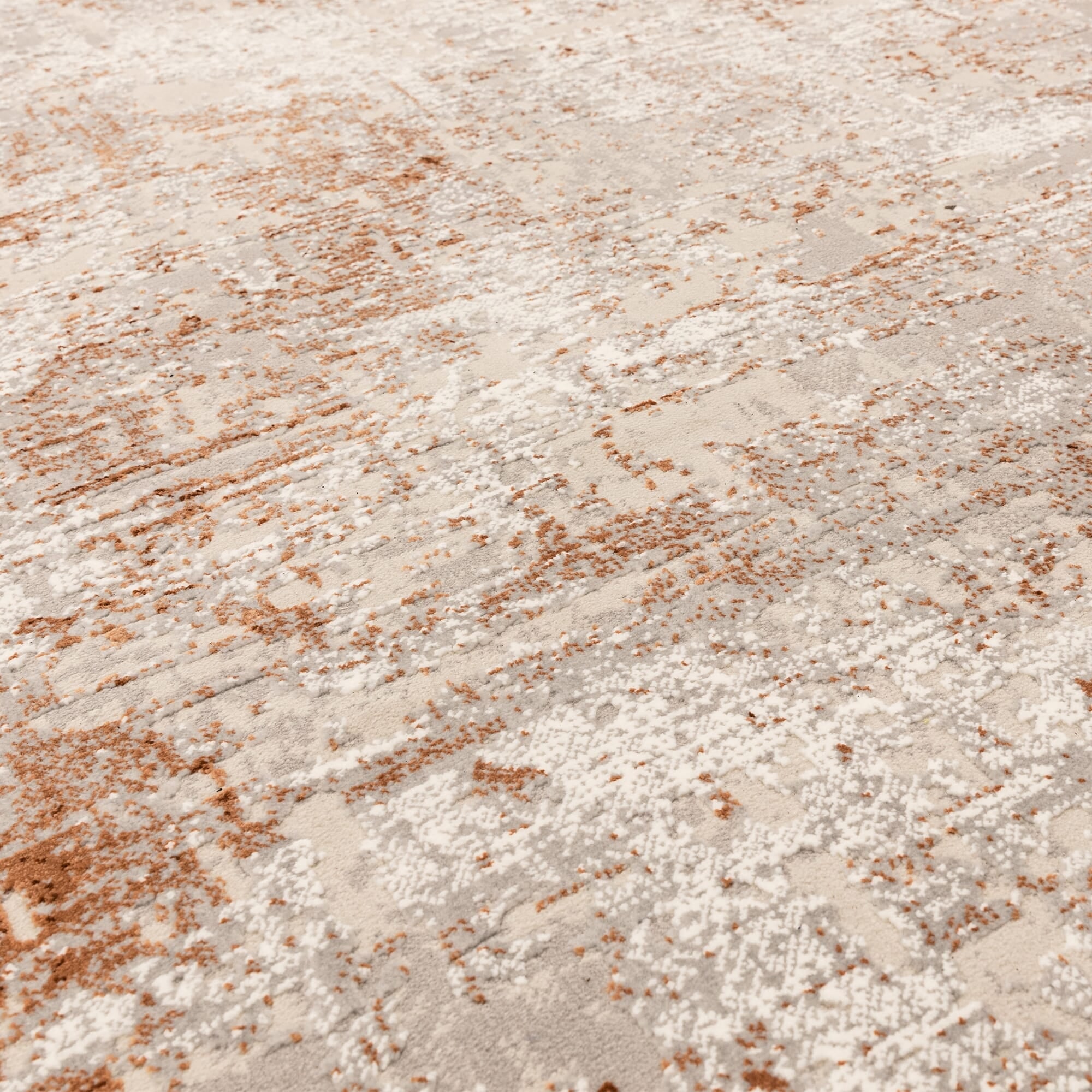 Kuza Border Terracotta Rug