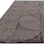 Muse MU01 Charcoal Swirl Rug