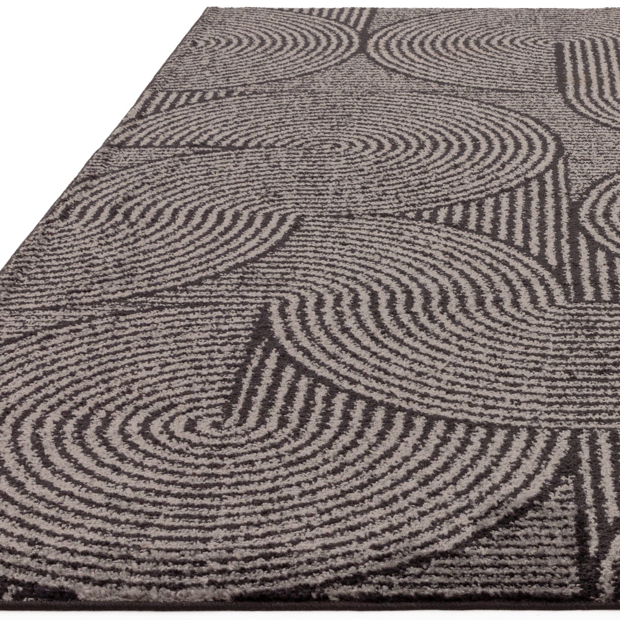 Muse MU01 Charcoal Swirl Rug