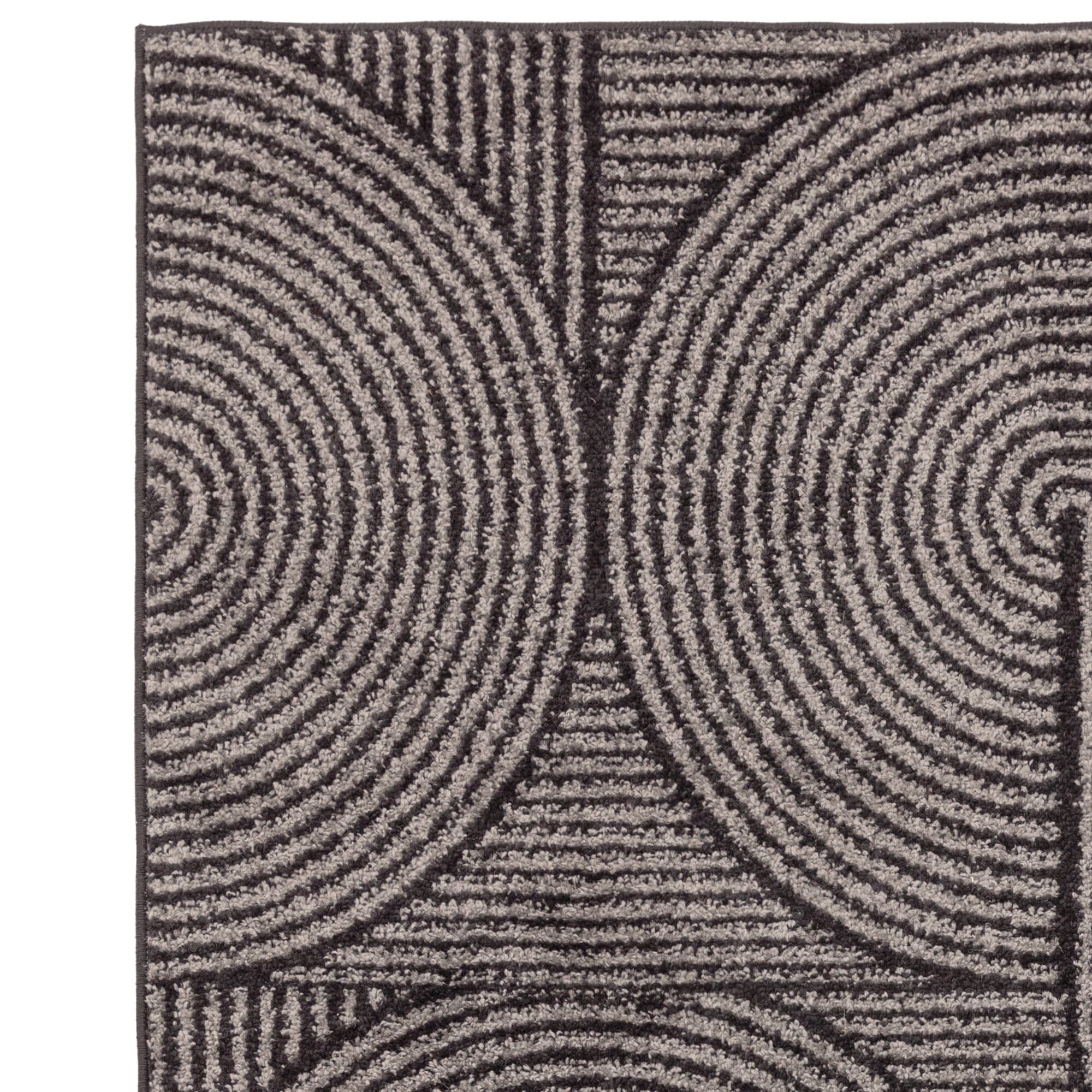 Muse MU01 Charcoal Swirl Rug