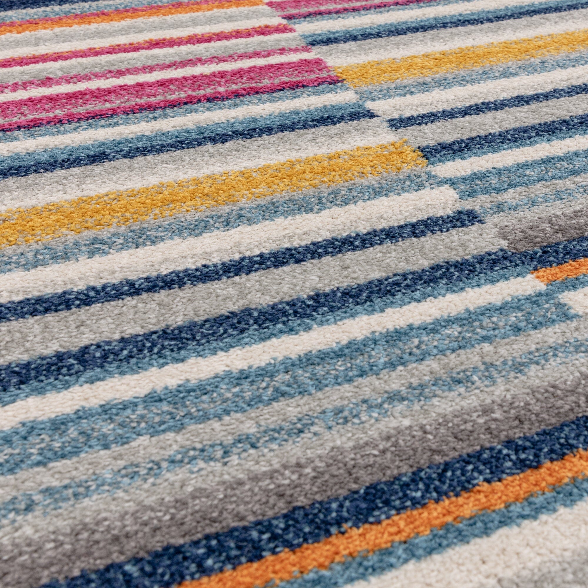 Muse MU06 Multi-Coloured Stripe Rug