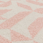 Alfombra Muse MU04 con formas rosas
