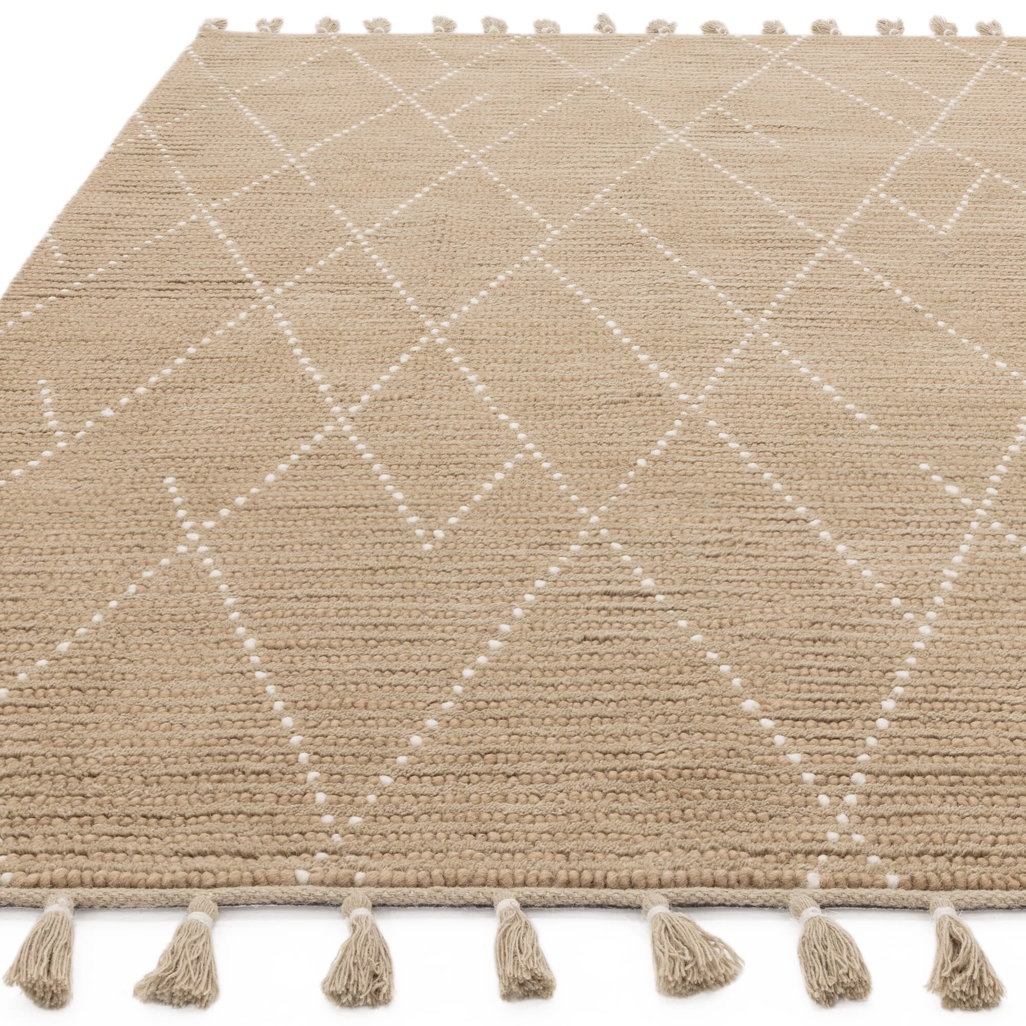 Nepal Sand Cream Linear Rug