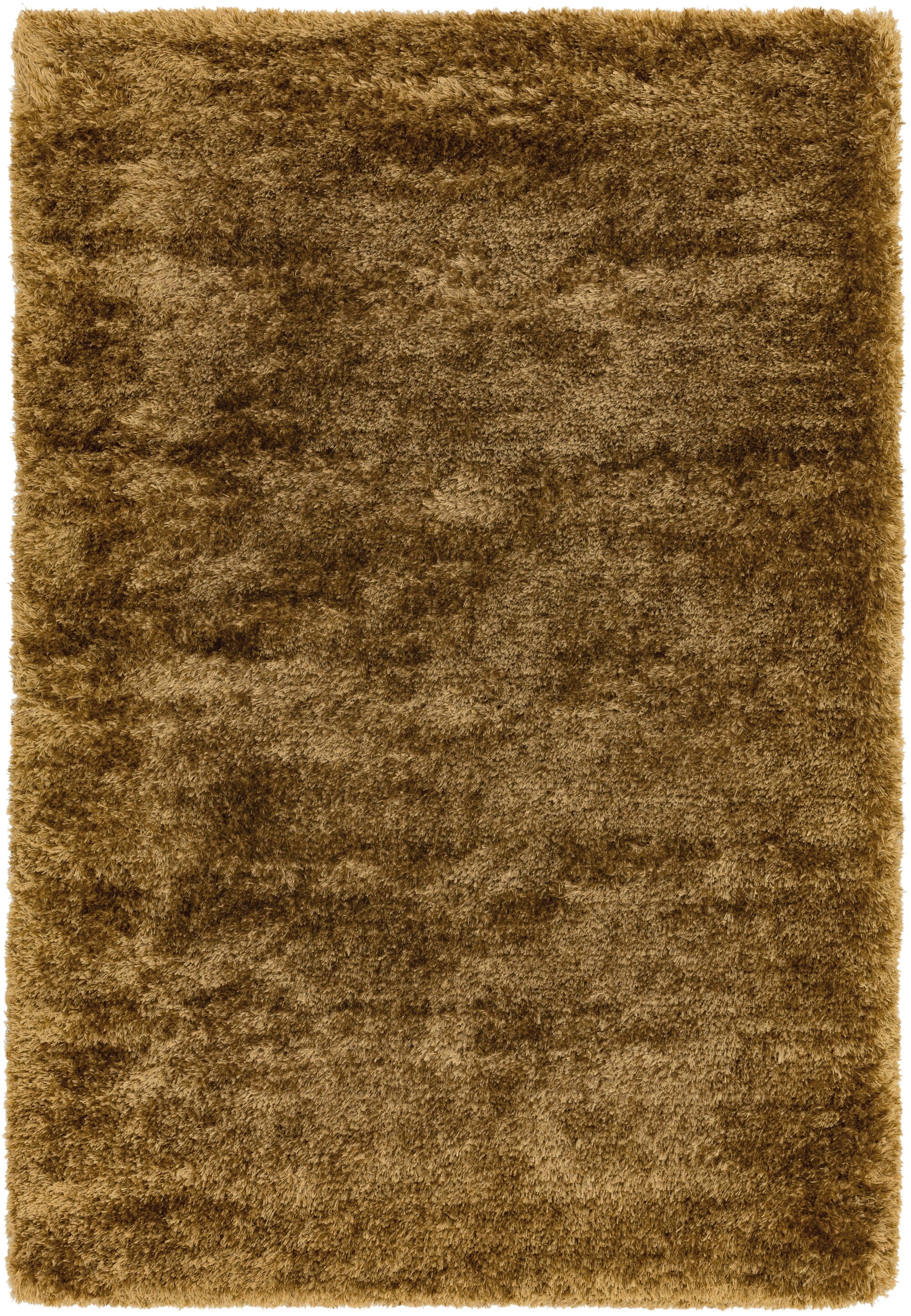Nimbus Gold Glossy Shaggy Rug