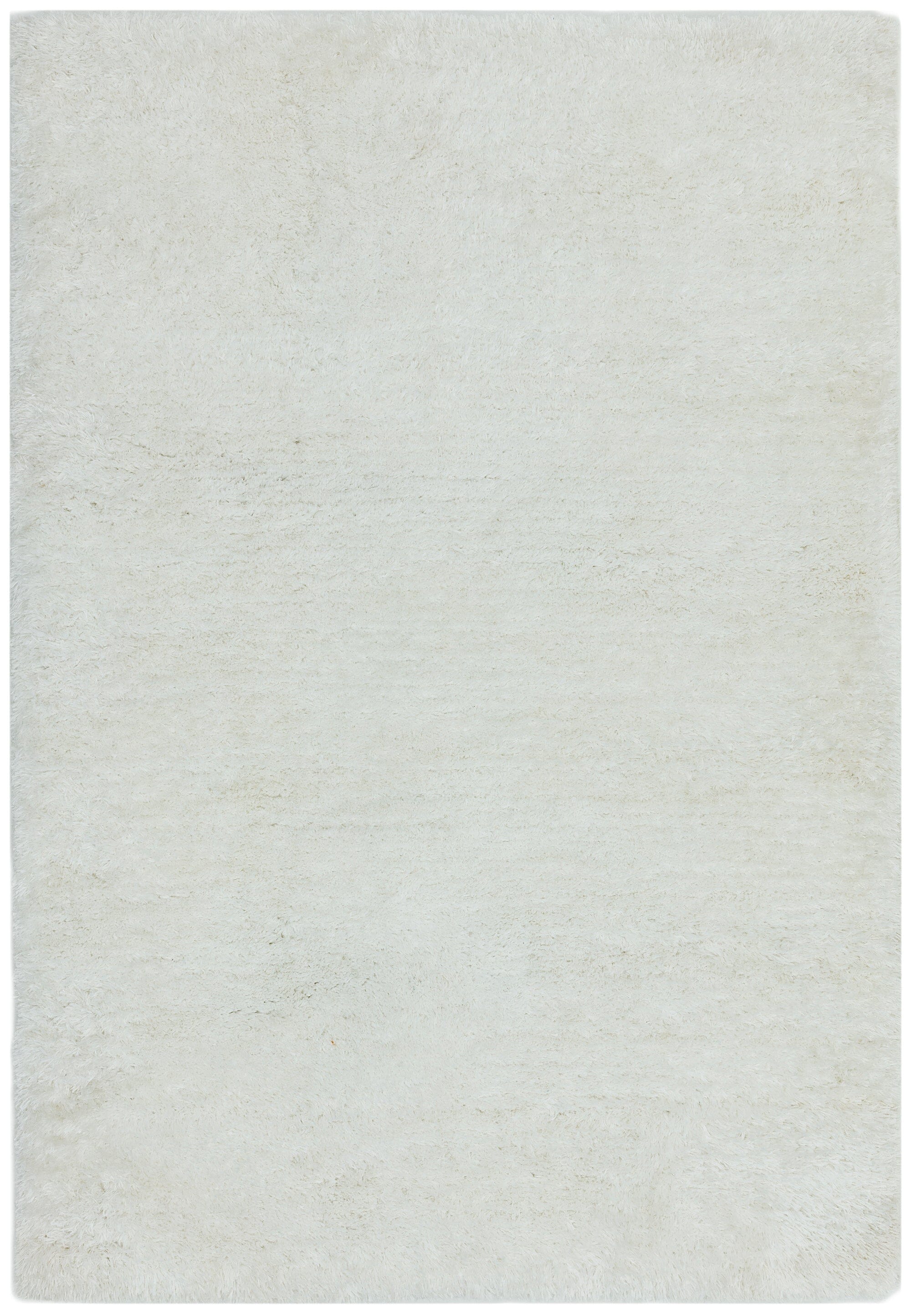 Nimbus White Glossy Shaggy Rug