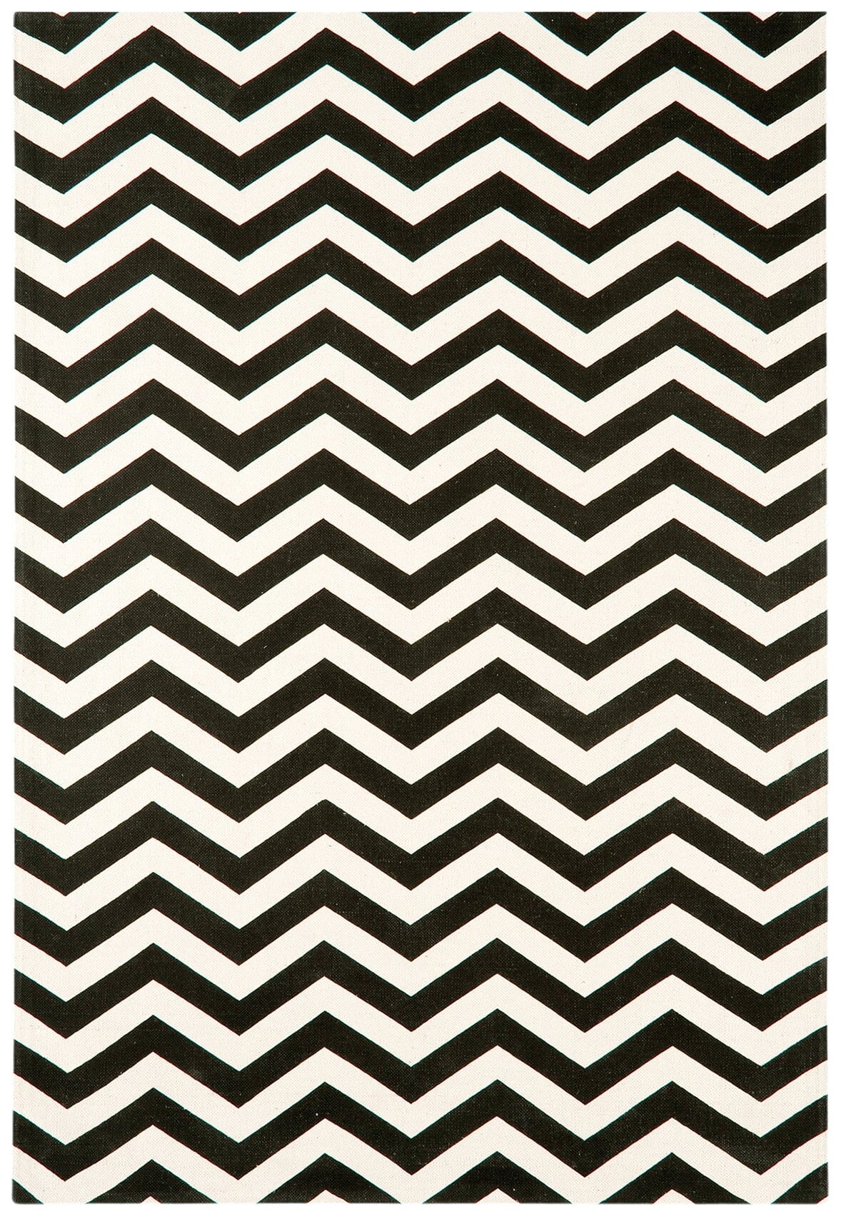 Onix Zig Zag Mono 100% Cotton Hand Woven Rug ON13