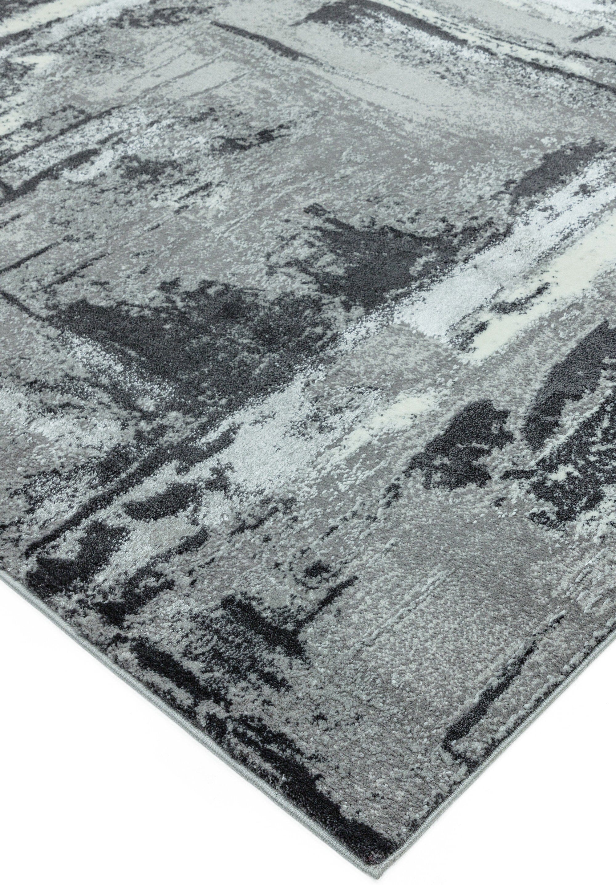 Orion Decor Grey Metallic Rug OR02
