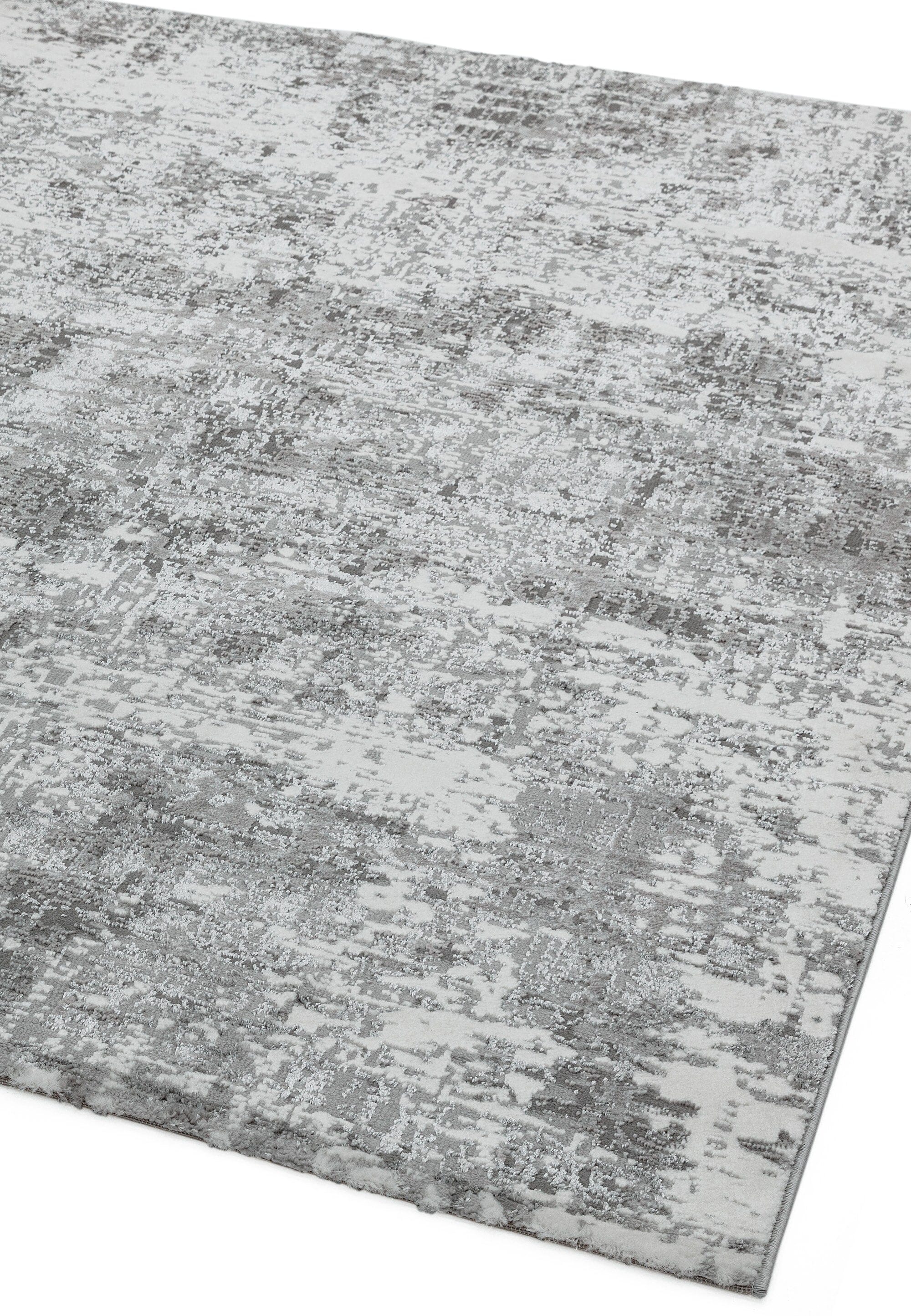 Orion Abstract Silver Metallic Rug OR05 - Asiatic Carpets - London