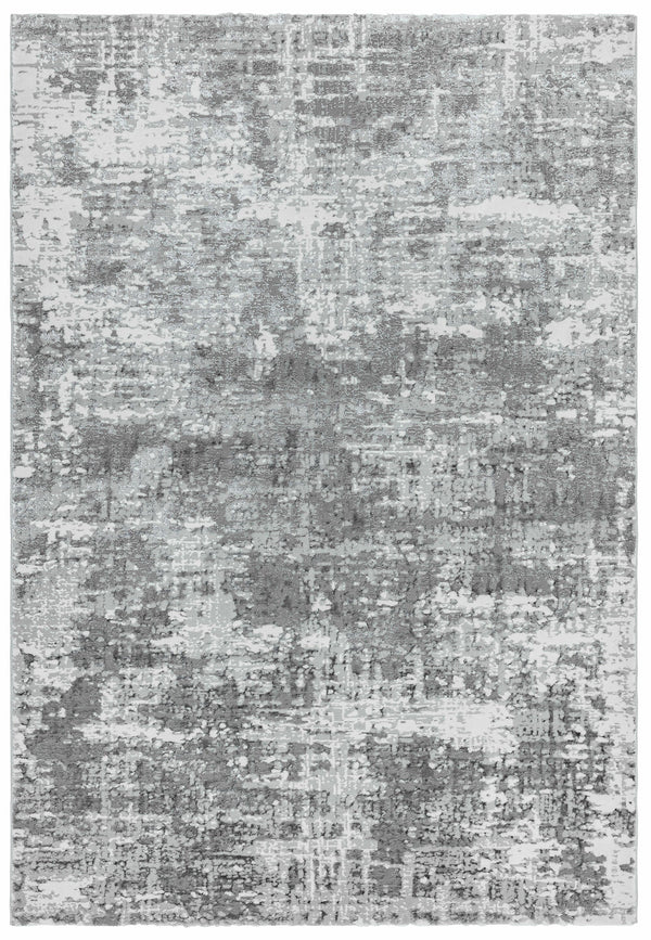 Orion Abstract Silver Metallic Rug OR05 Asiatic Carpets London