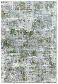 Orion Abstract Green Metallic Rug OR08