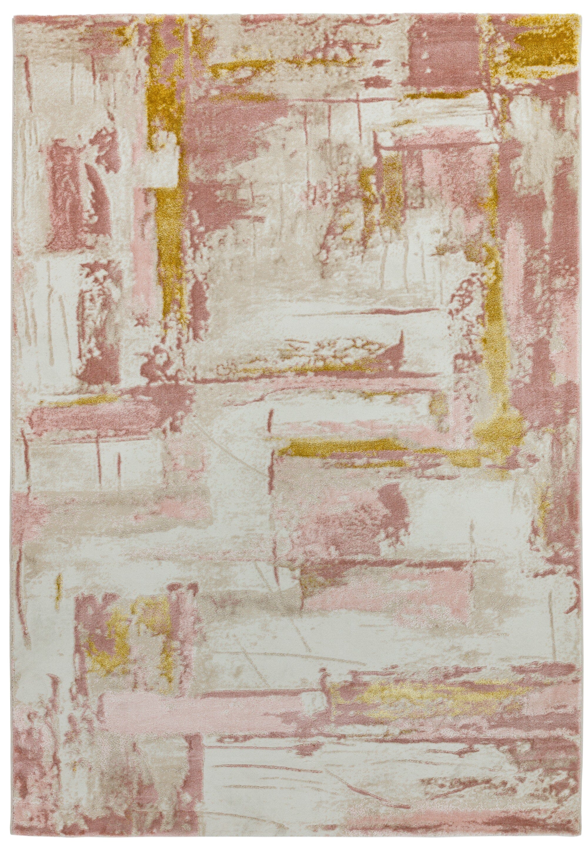 Orion Decor Pink Metallic Rug OR01