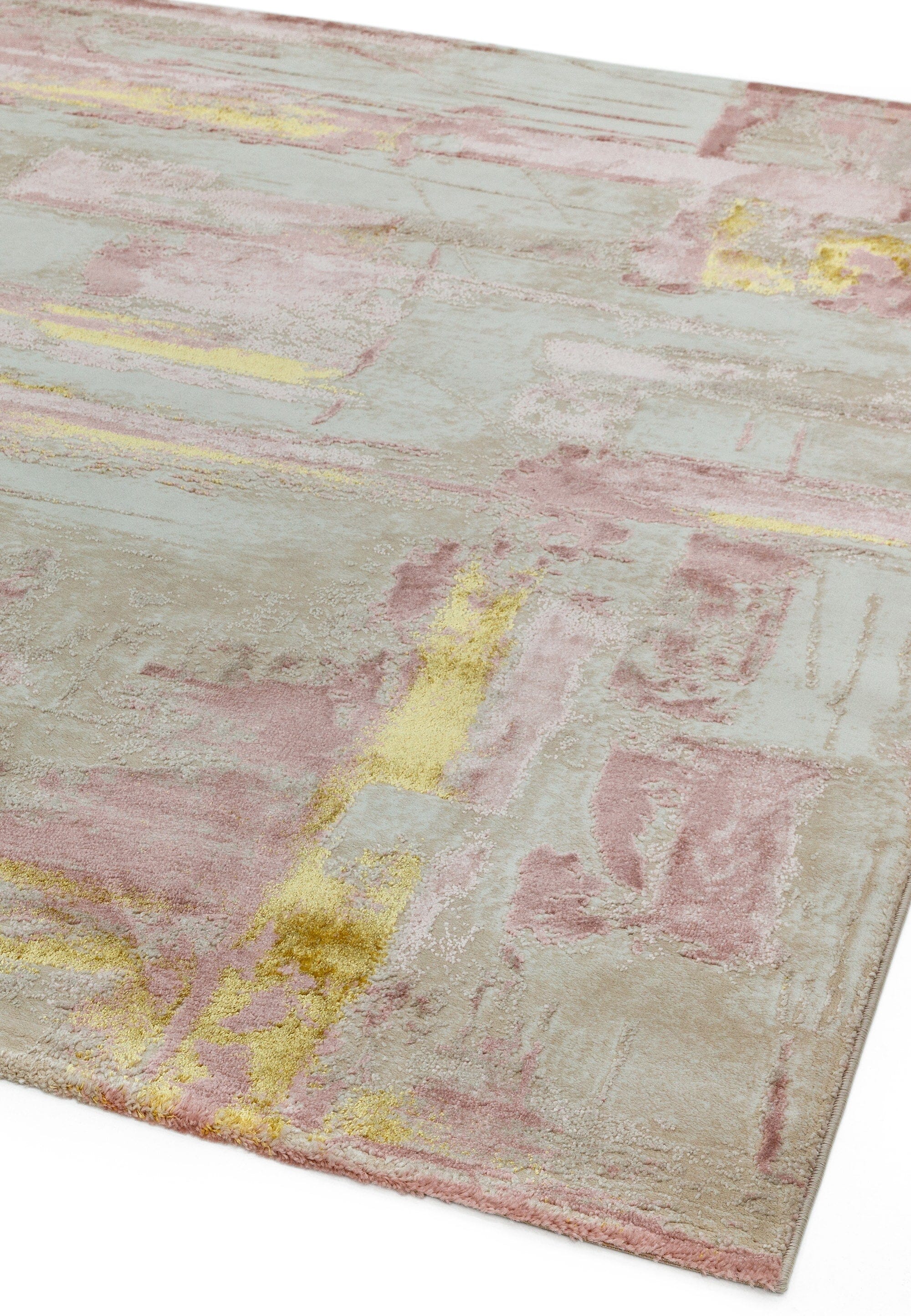 Orion Decor Pink Metallic Rug OR01