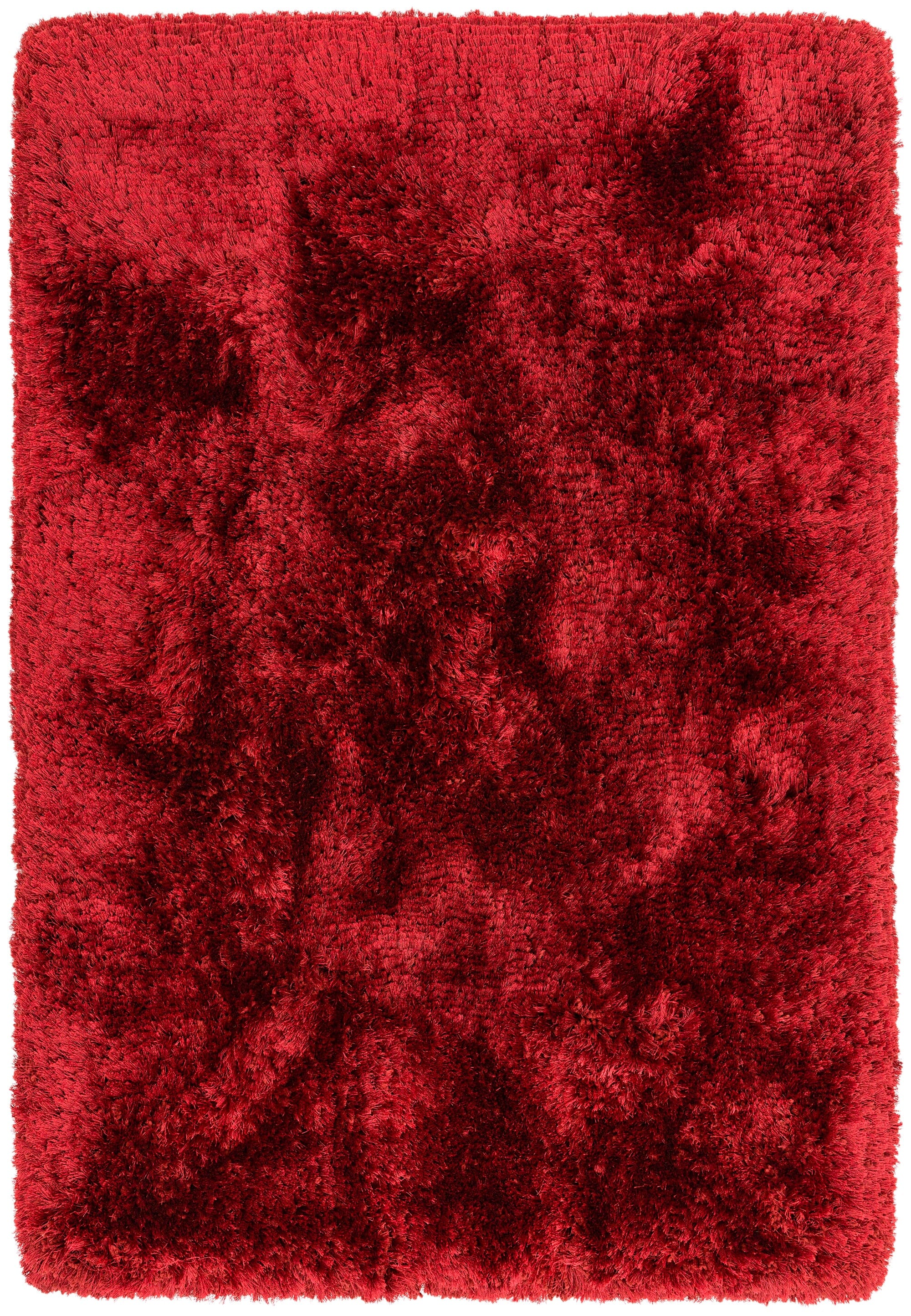Plush Red Ultra Thick Shaggy Rug