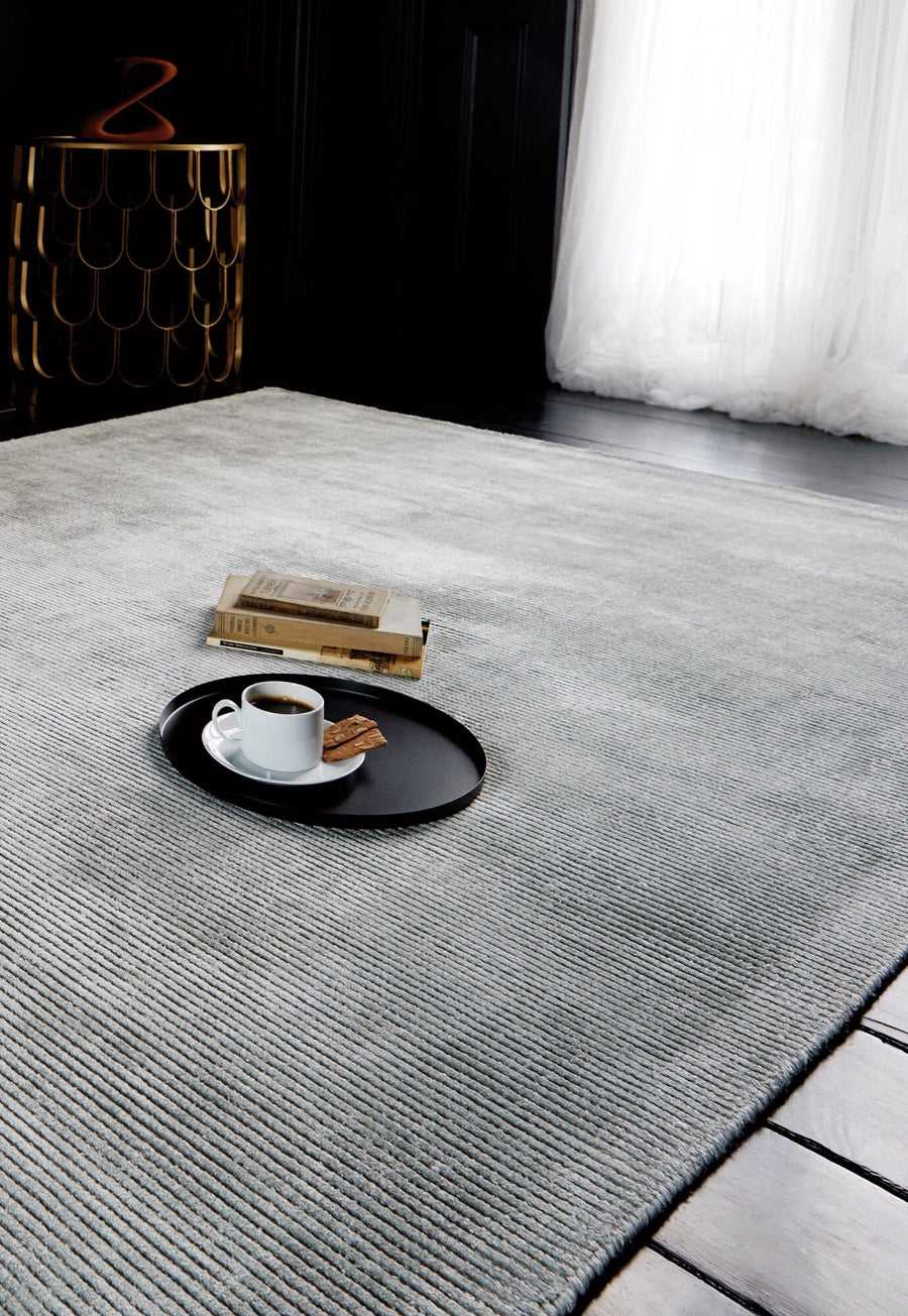 Reko Silver Textured Rug