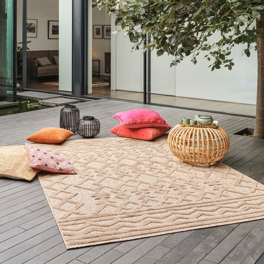 Salta Brown Links Indoor/Outdoor Rug SA04