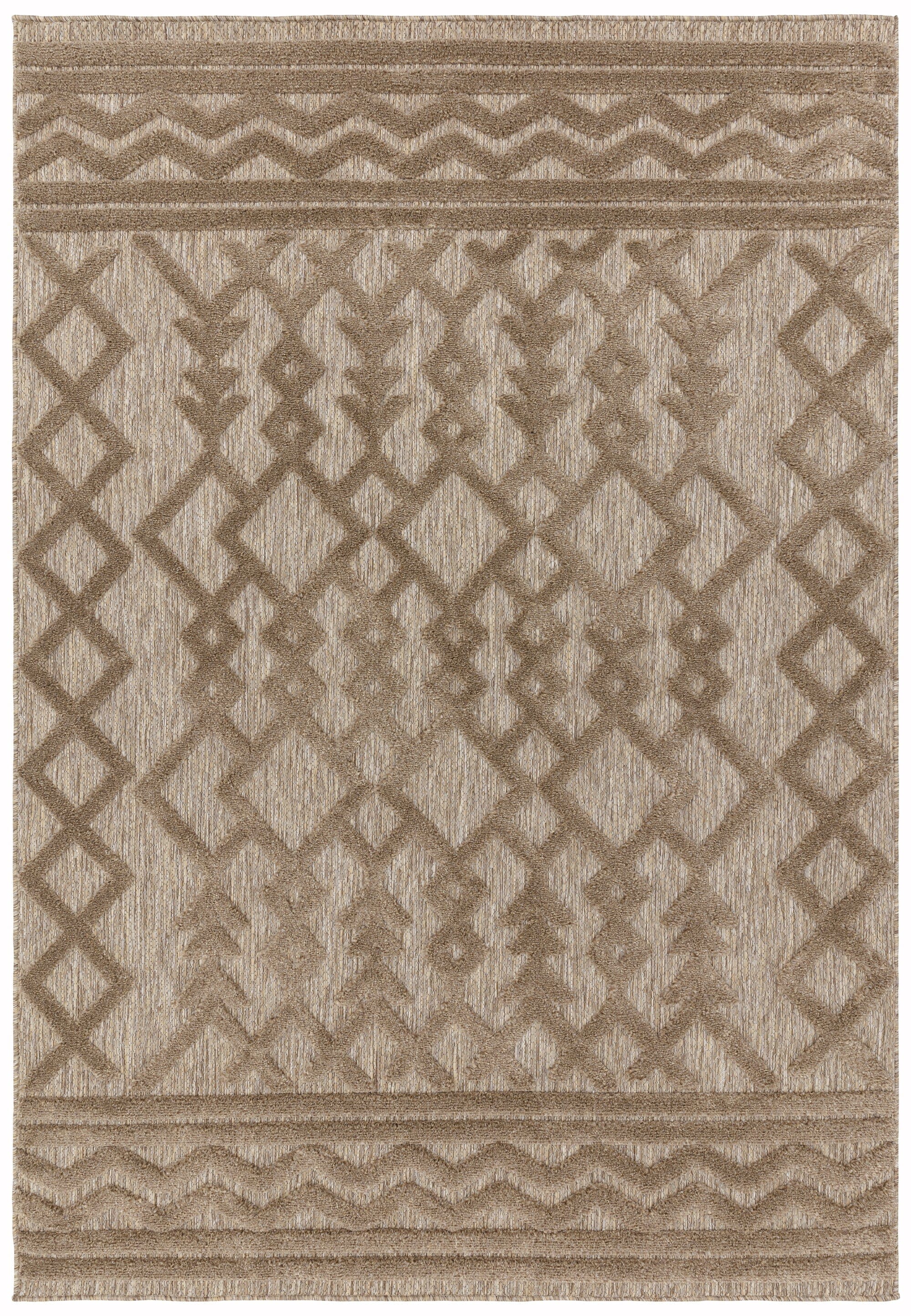 Salta Brown Links Indoor/Outdoor Rug SA04