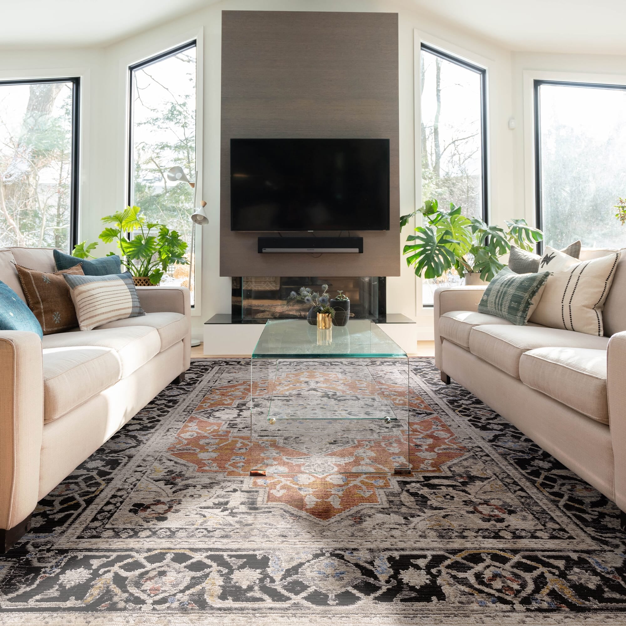 Sovereign Terracotta Medallion Rug