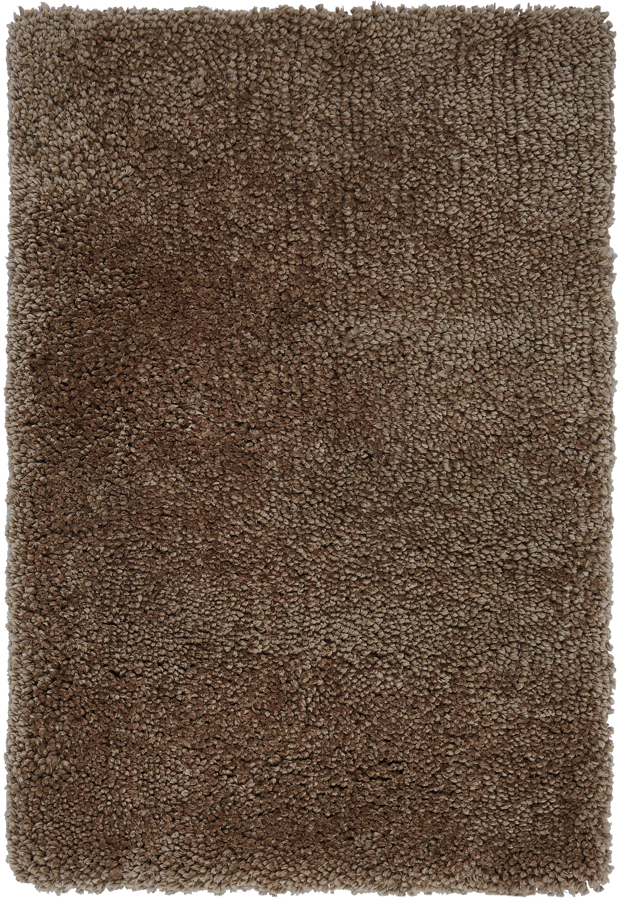 Spiral Taupe Shaggy Rug