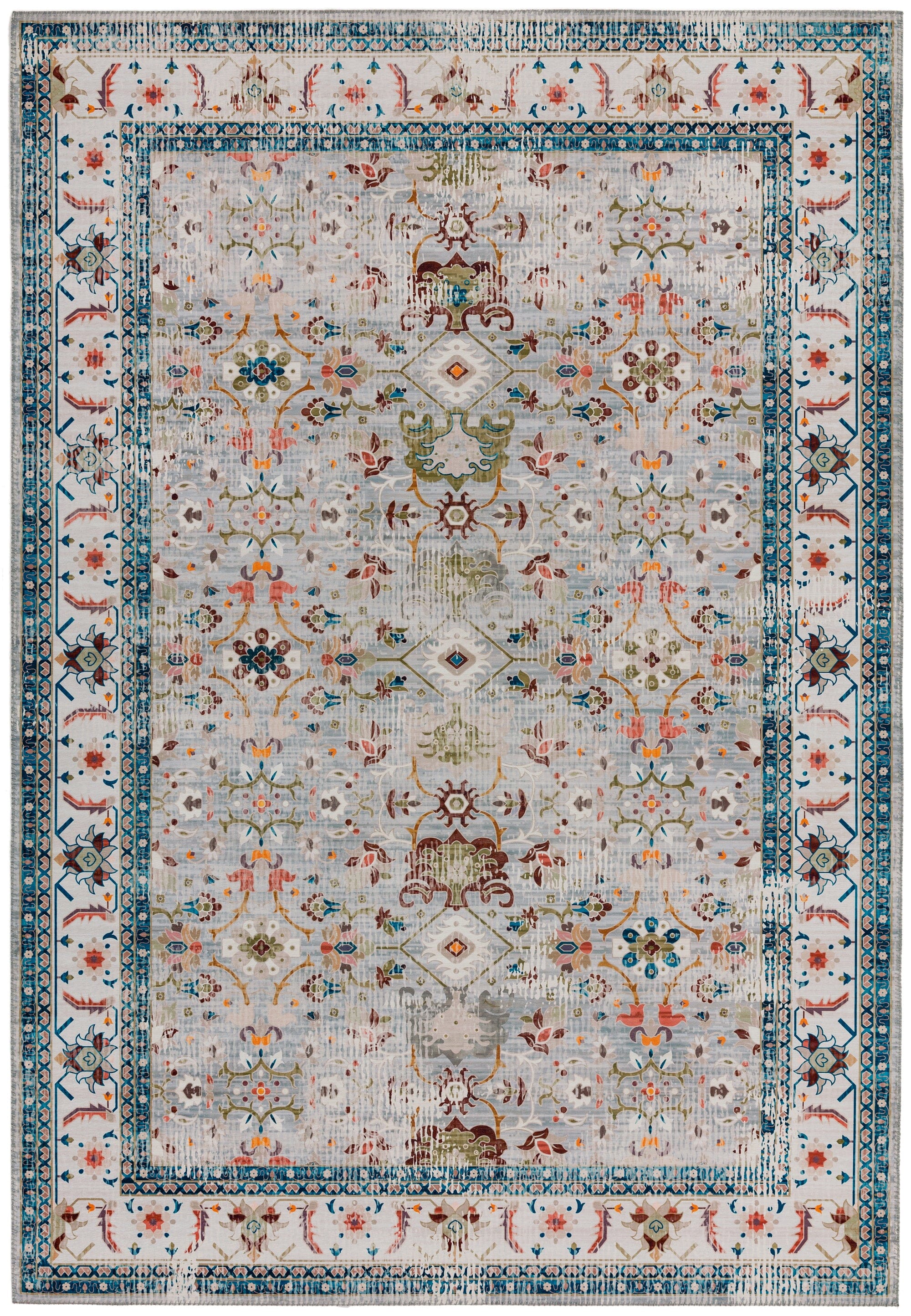 Syon Cyra Multi Colour Digitally Printed Persian Rug SY06