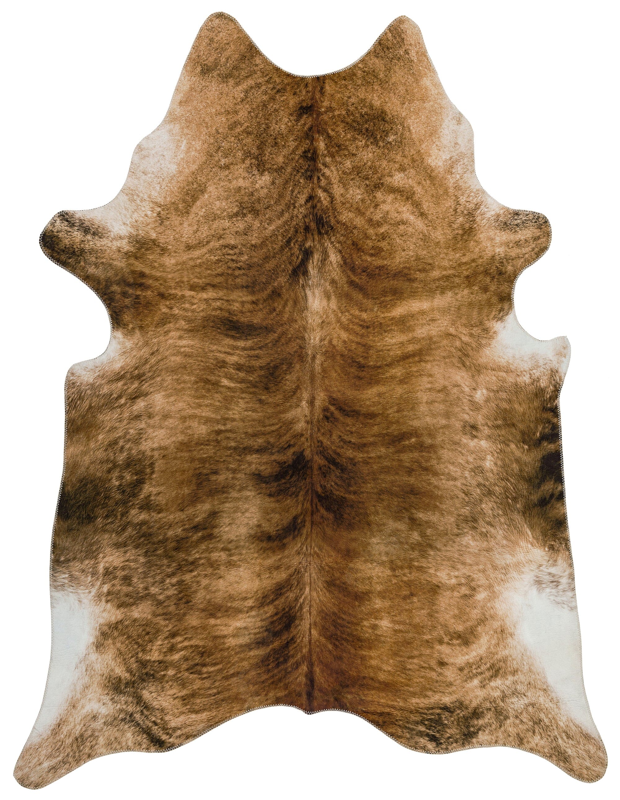 Texas Faux Cowhide Chestnut Rug