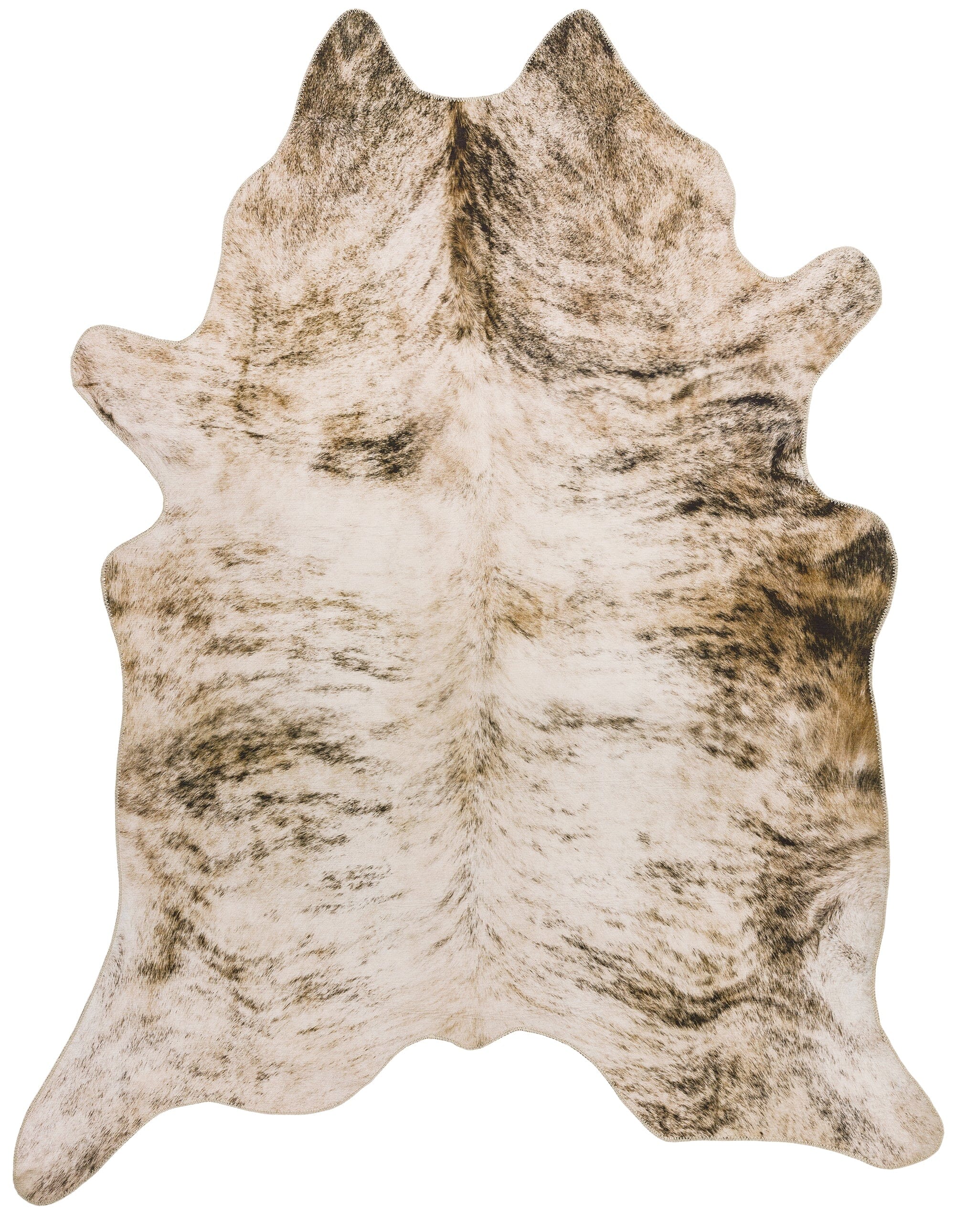 Texas Faux Cowhide Grey Rug