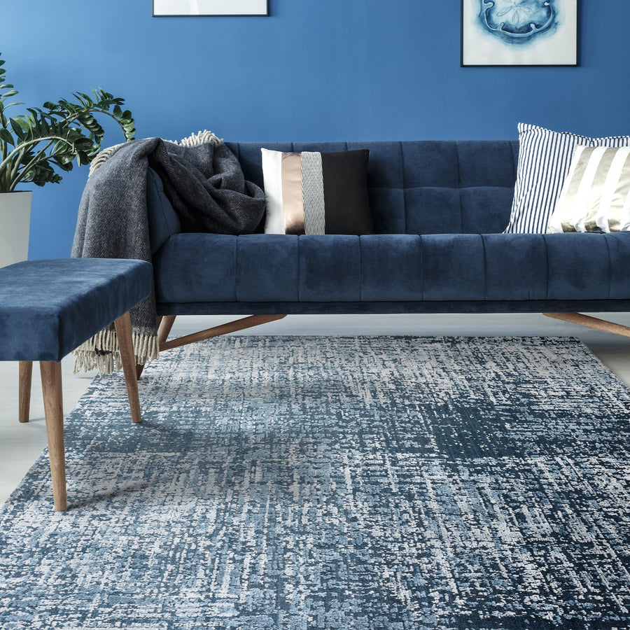 Torino Petrol Blue Rug