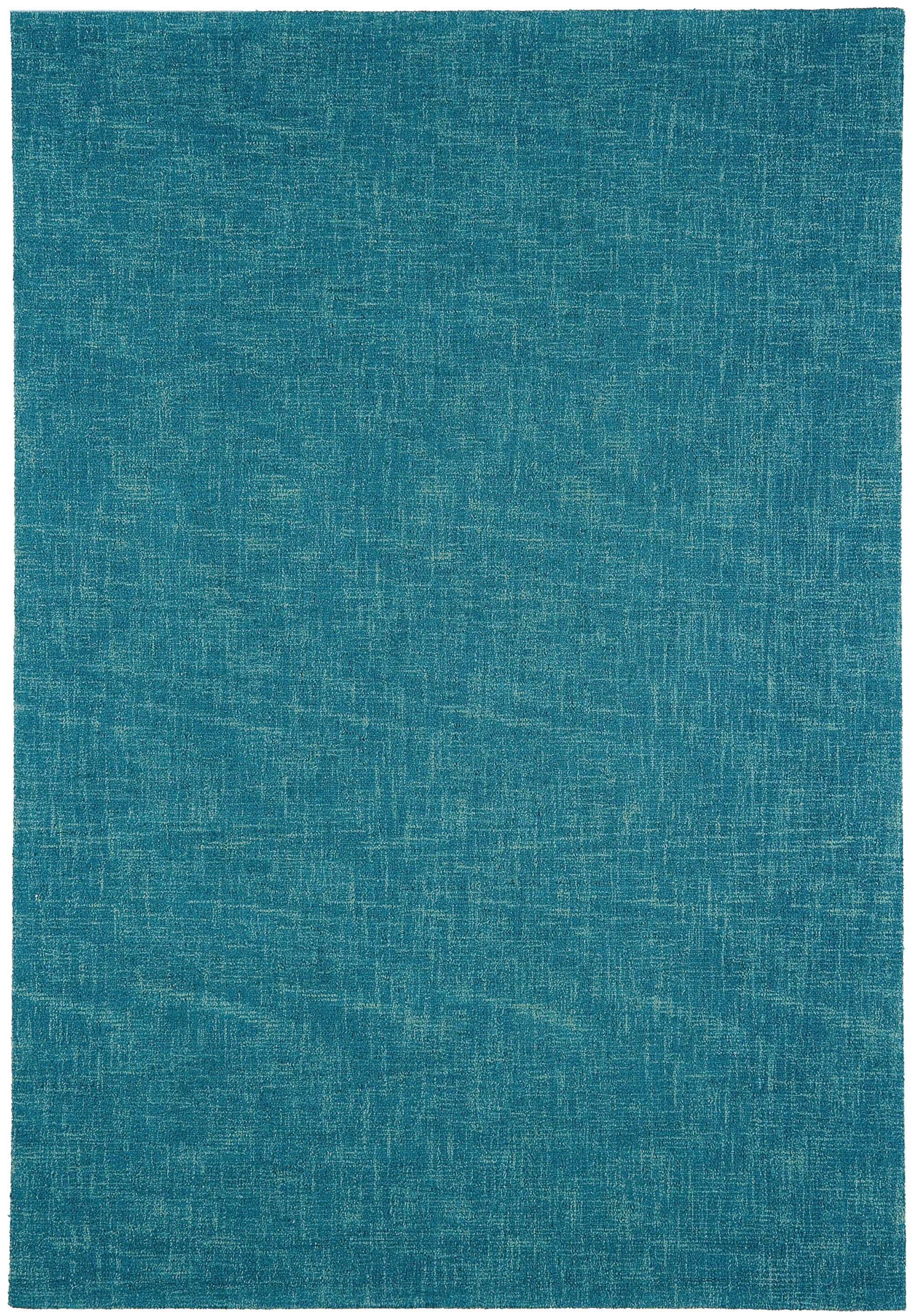 Tweed Teal Wool Hand Tufted Rug