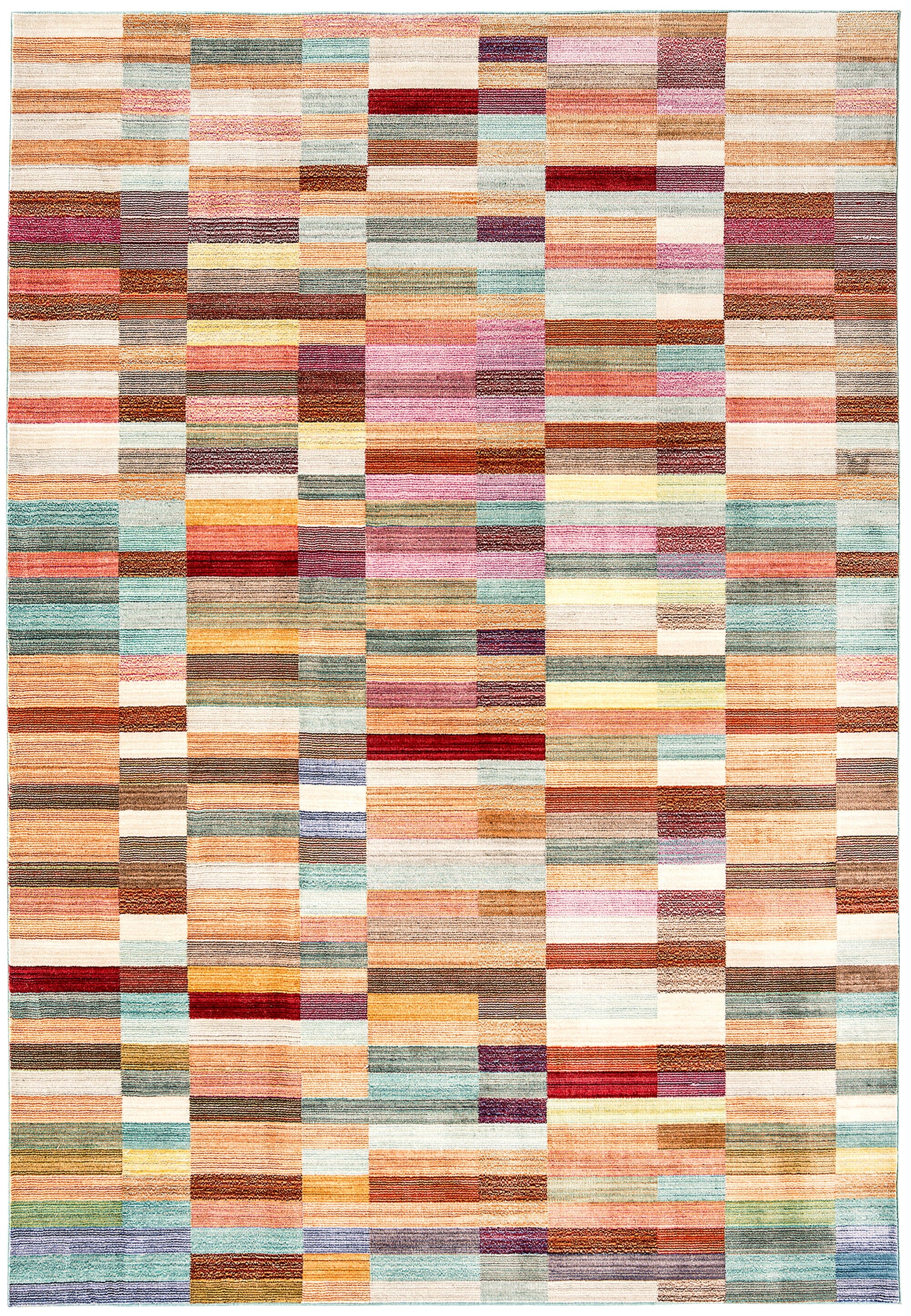 Verve Blocks Machine Woven Rug VE01