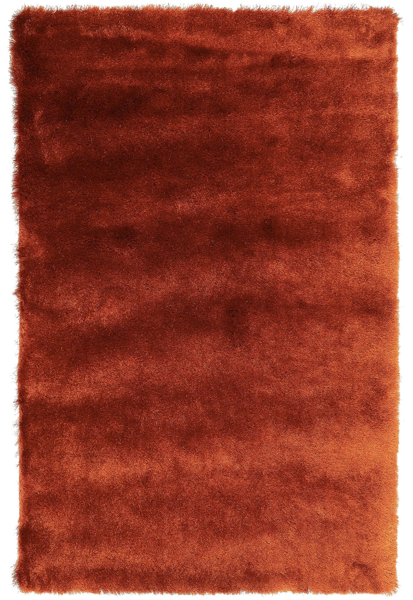 Whisper Rust Silky Shaggy Rug