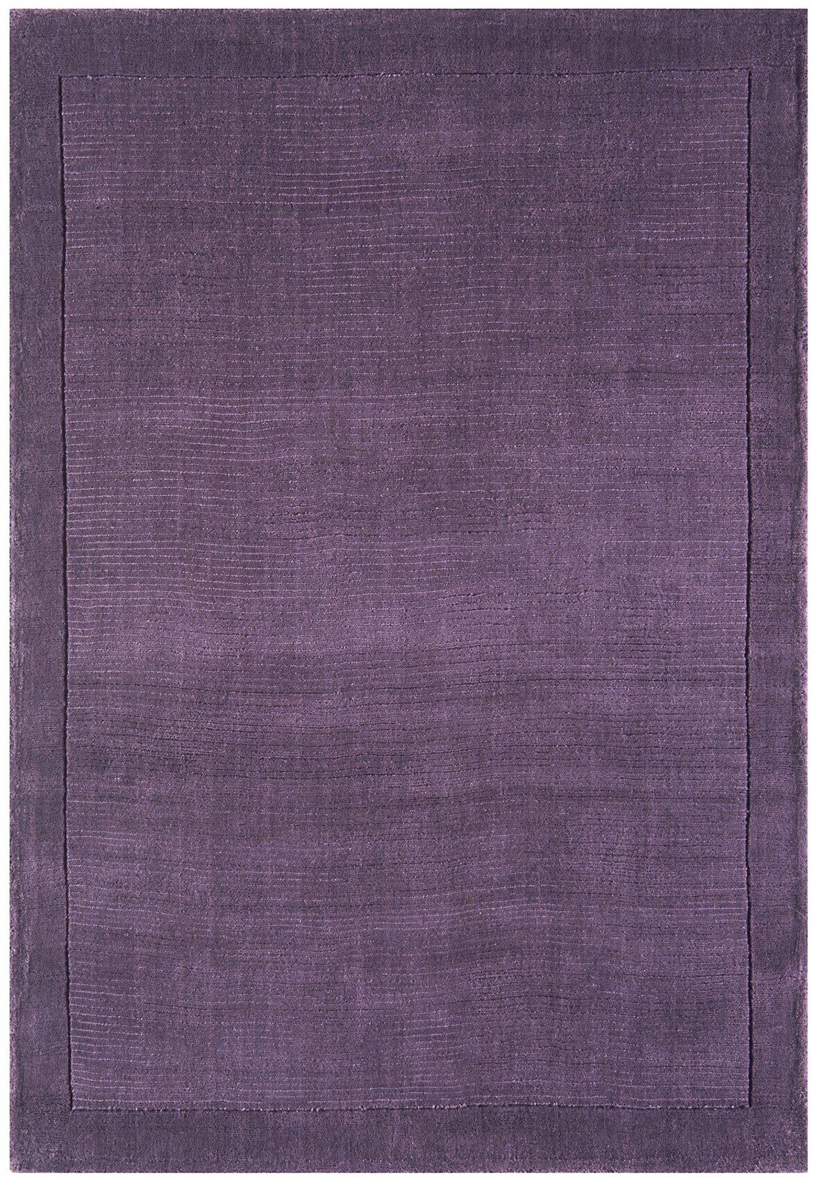 York Purple Wool Rug